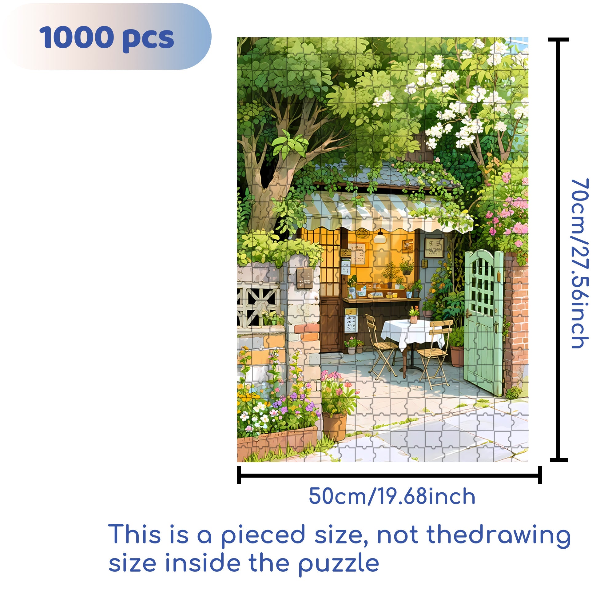 Follow 500pcs/1000pcs Jigsaw Puzzle, Scratch-Resistant, Interactive Family Game & Brain-Boosting DIY Decor, Perfect for Halloween, Christmas & New Year Gifts, Family Puzzle Game