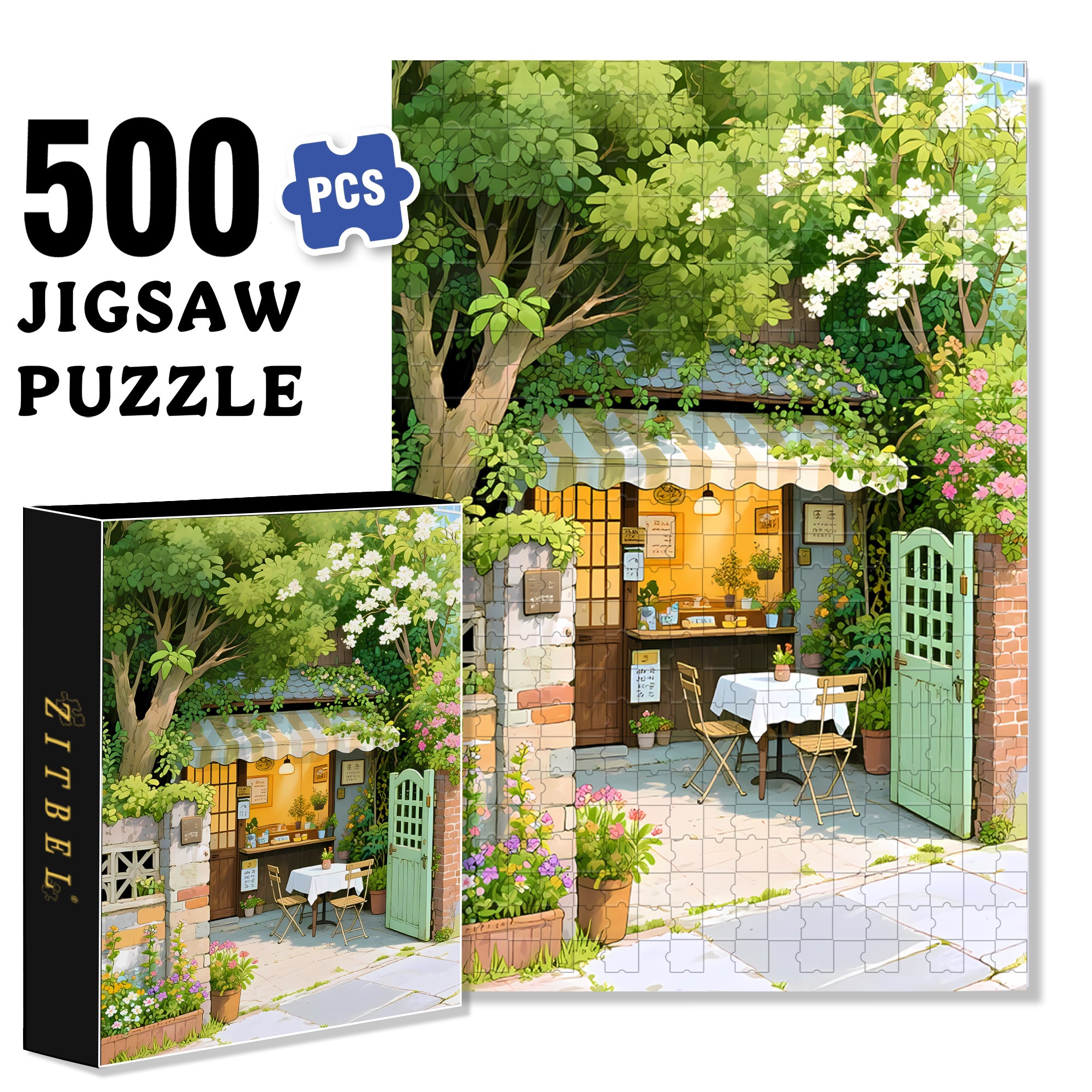 Follow 500pcs/1000pcs Jigsaw Puzzle, Scratch-Resistant, Interactive Family Game & Brain-Boosting DIY Decor, Perfect for Halloween, Christmas & New Year Gifts, Family Puzzle Game
