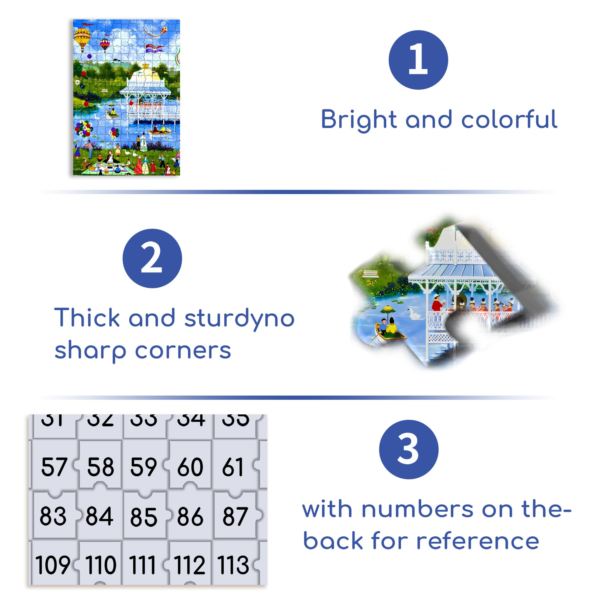 Lakeside Pavilion 500pcs/1000pcs Jigsaw Puzzle, Scratch-Resistant, Interactive Family Game & Brain-Boosting DIY Decor, Perfect for Halloween, Christmas & New Year Gifts, Family Puzzle Game