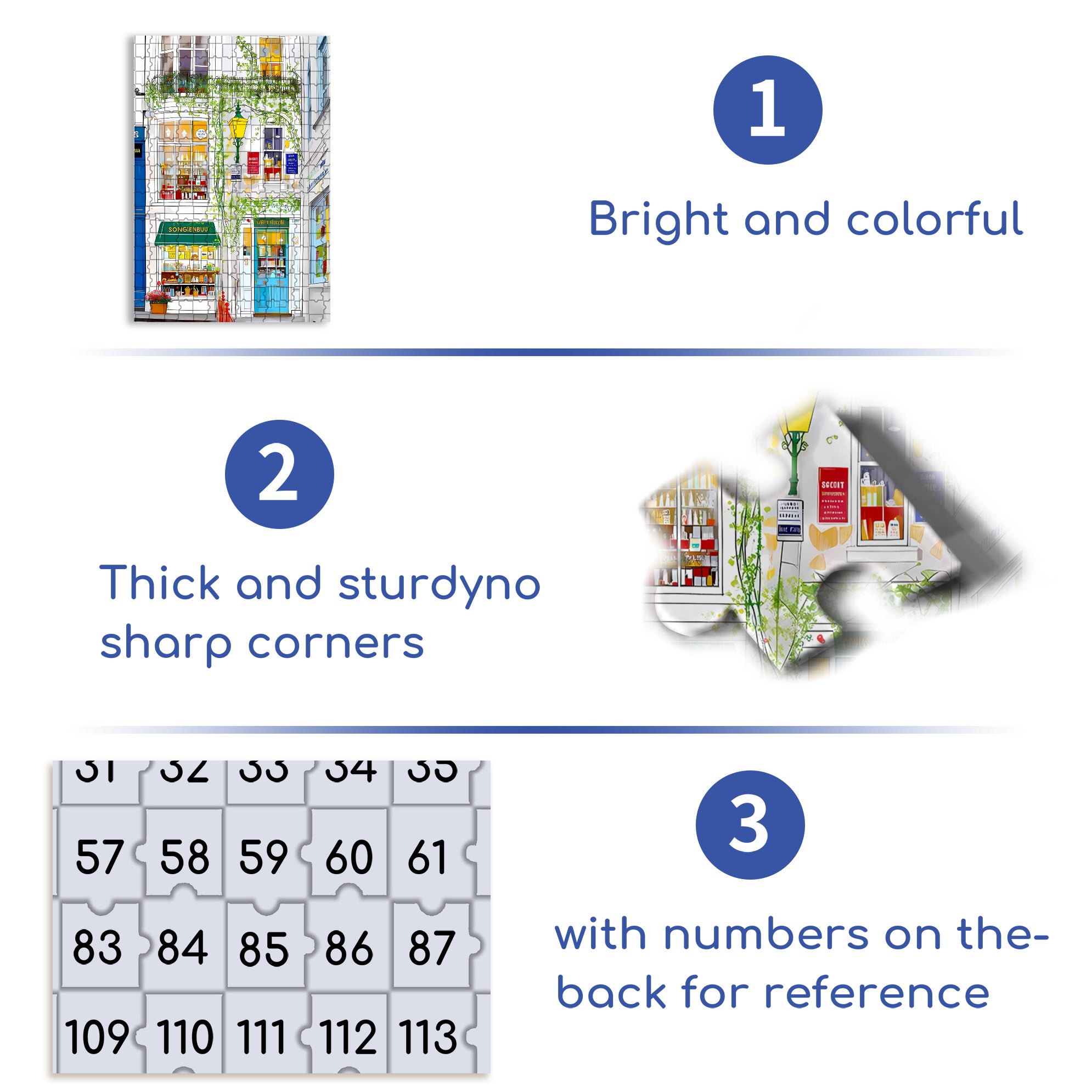 Magical bookstore 500pcs/1000pcs Jigsaw Puzzle, Scratch-Resistant, Interactive Family Game & Brain-Boosting DIY Decor, Perfect for Halloween, Christmas & New Year Gifts, Family Puzzle Game