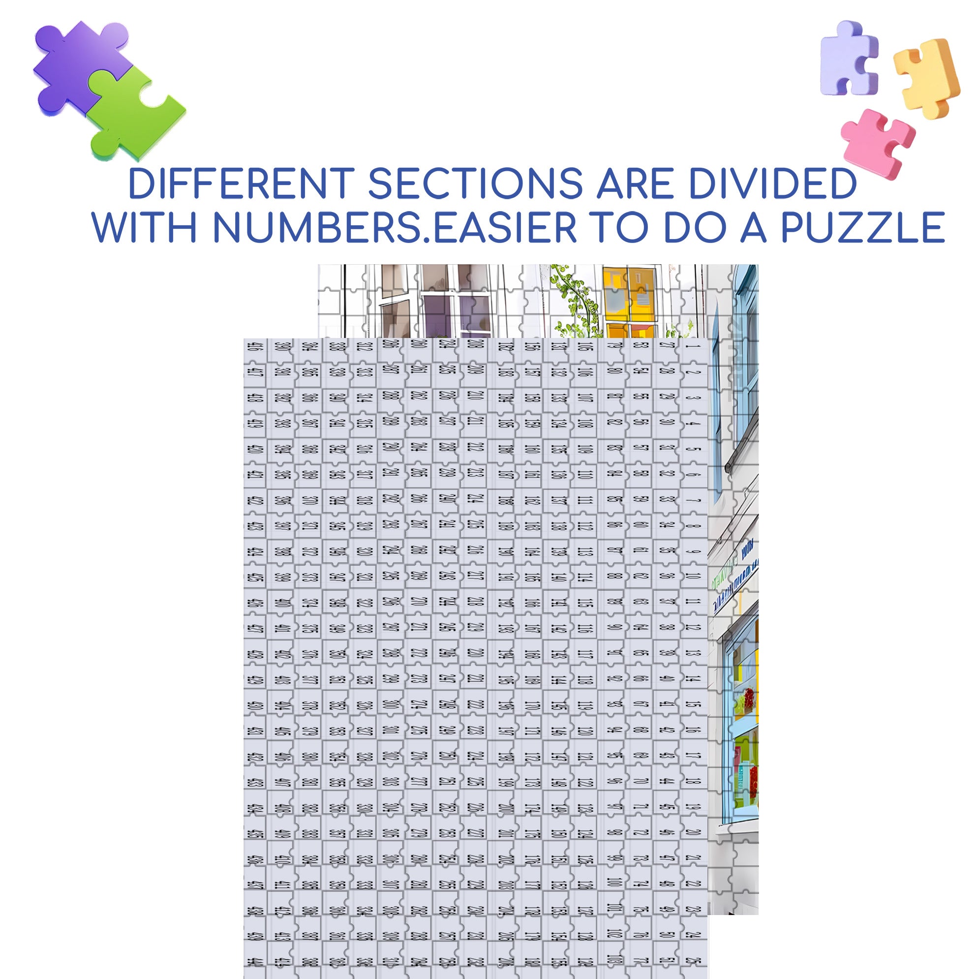 Magical bookstore 500pcs/1000pcs Jigsaw Puzzle, Scratch-Resistant, Interactive Family Game & Brain-Boosting DIY Decor, Perfect for Halloween, Christmas & New Year Gifts, Family Puzzle Game