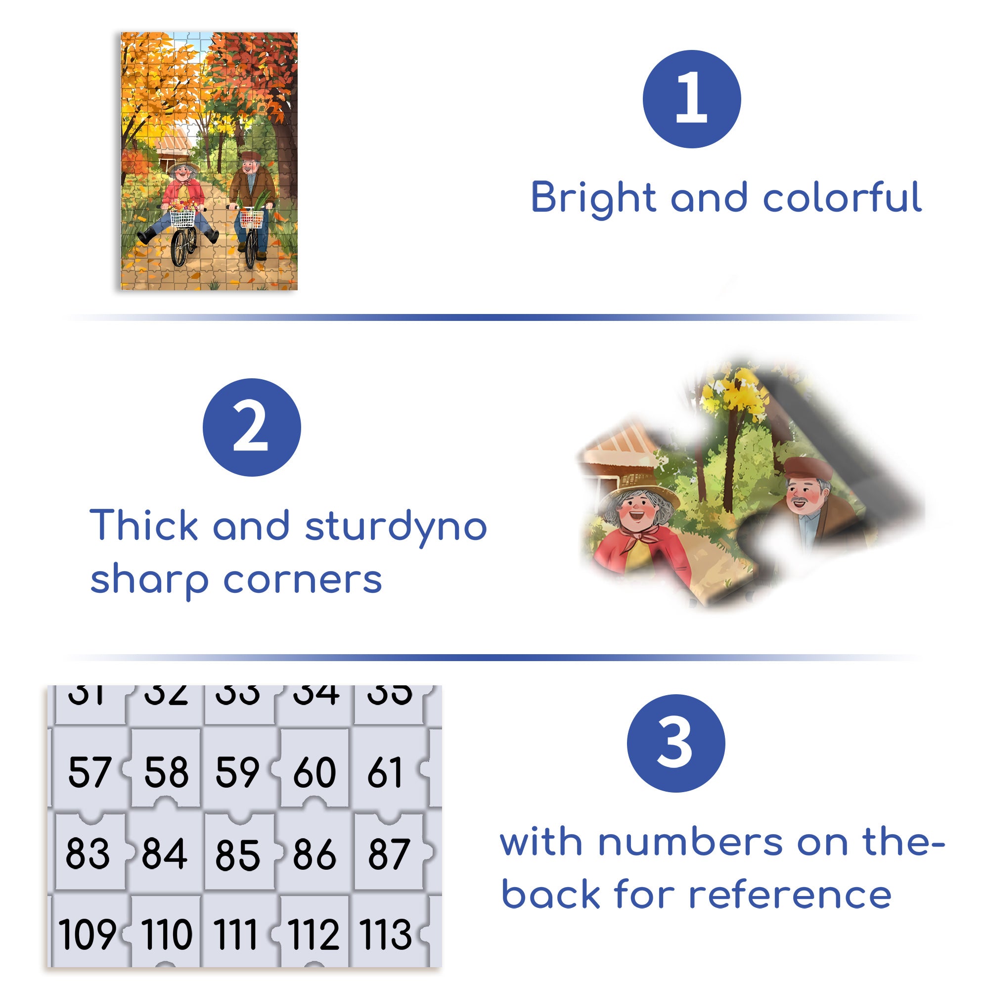 Old Buddy 500pcs/1000pcs Jigsaw Puzzle, Scratch-Resistant, Interactive Family Game & Brain-Boosting DIY Decor, Perfect for Halloween, Christmas & New Year Gifts, Family Puzzle Game