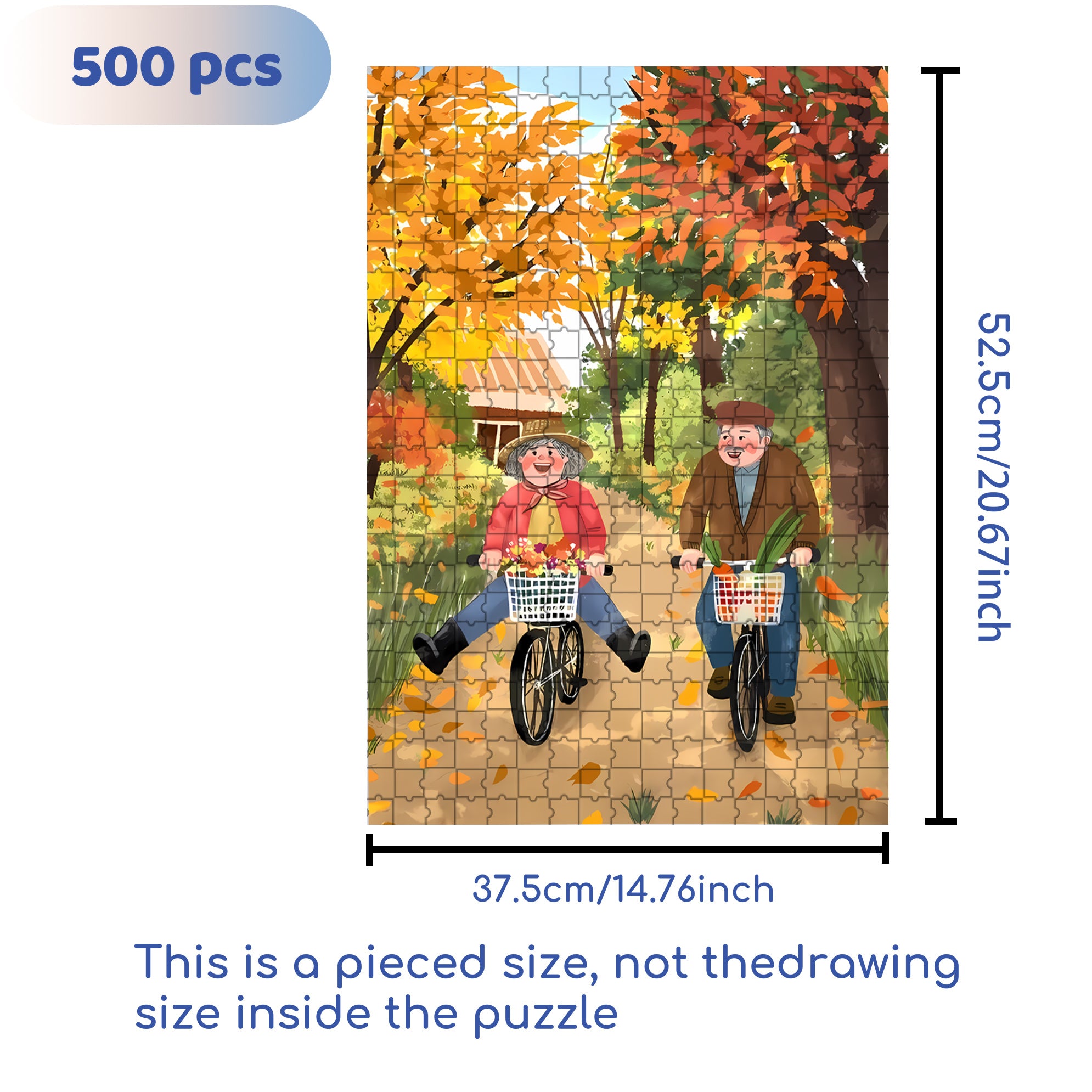 Old Buddy 500pcs/1000pcs Jigsaw Puzzle, Scratch-Resistant, Interactive Family Game & Brain-Boosting DIY Decor, Perfect for Halloween, Christmas & New Year Gifts, Family Puzzle Game