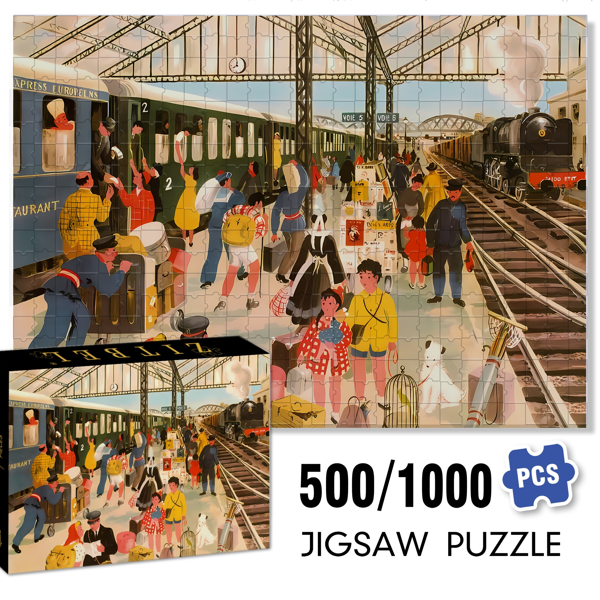 Parting Blooms Flowers 500pcs/1000pcs Jigsaw Puzzle, Scratch-Resistant, Interactive Family Game & Brain-Boosting DIY Decor, Perfect for Halloween, Christmas & New Year Gifts, Family Puzzle Game