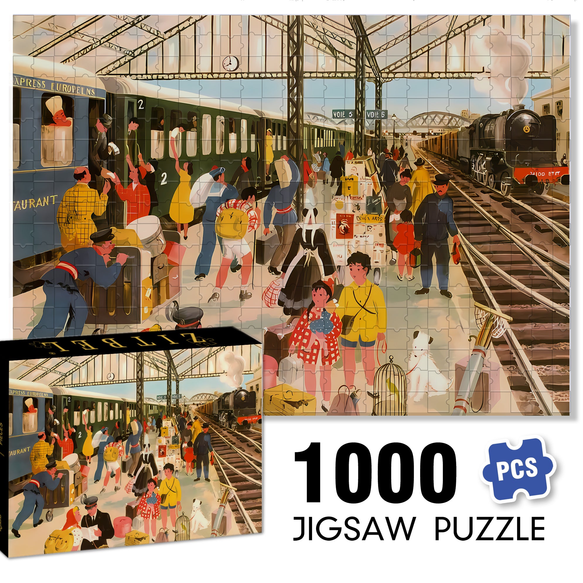 Parting Blooms Flowers 500pcs/1000pcs Jigsaw Puzzle, Scratch-Resistant, Interactive Family Game & Brain-Boosting DIY Decor, Perfect for Halloween, Christmas & New Year Gifts, Family Puzzle Game