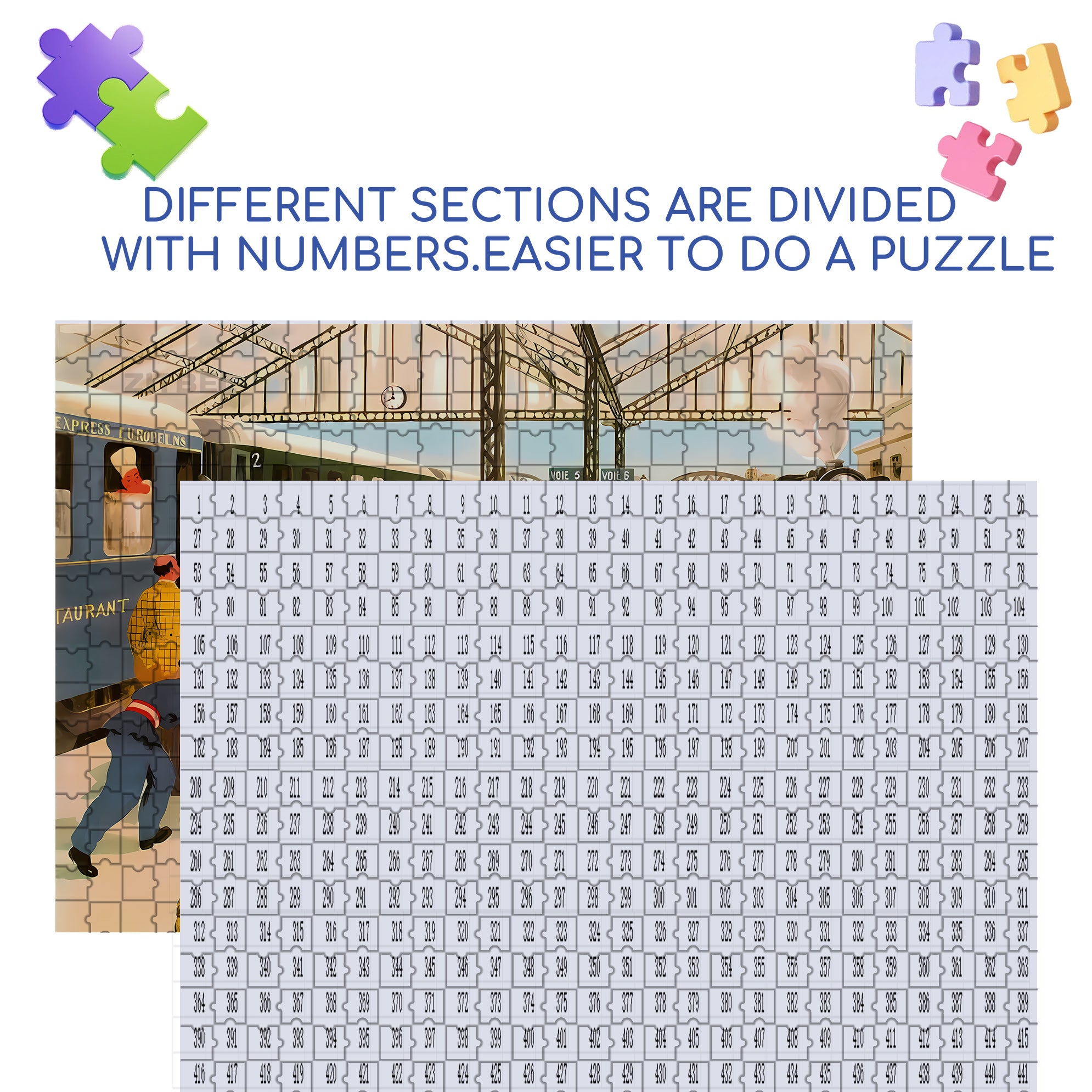 Parting Blooms Flowers 500pcs/1000pcs Jigsaw Puzzle, Scratch-Resistant, Interactive Family Game & Brain-Boosting DIY Decor, Perfect for Halloween, Christmas & New Year Gifts, Family Puzzle Game