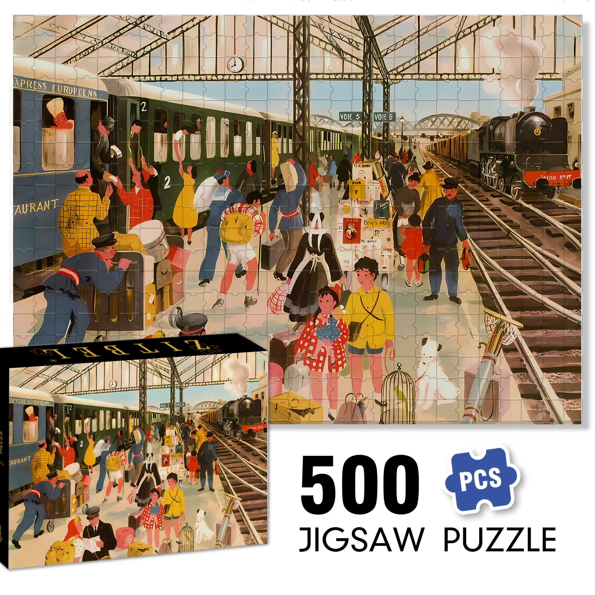 Parting Blooms Flowers 500pcs/1000pcs Jigsaw Puzzle, Scratch-Resistant, Interactive Family Game & Brain-Boosting DIY Decor, Perfect for Halloween, Christmas & New Year Gifts, Family Puzzle Game