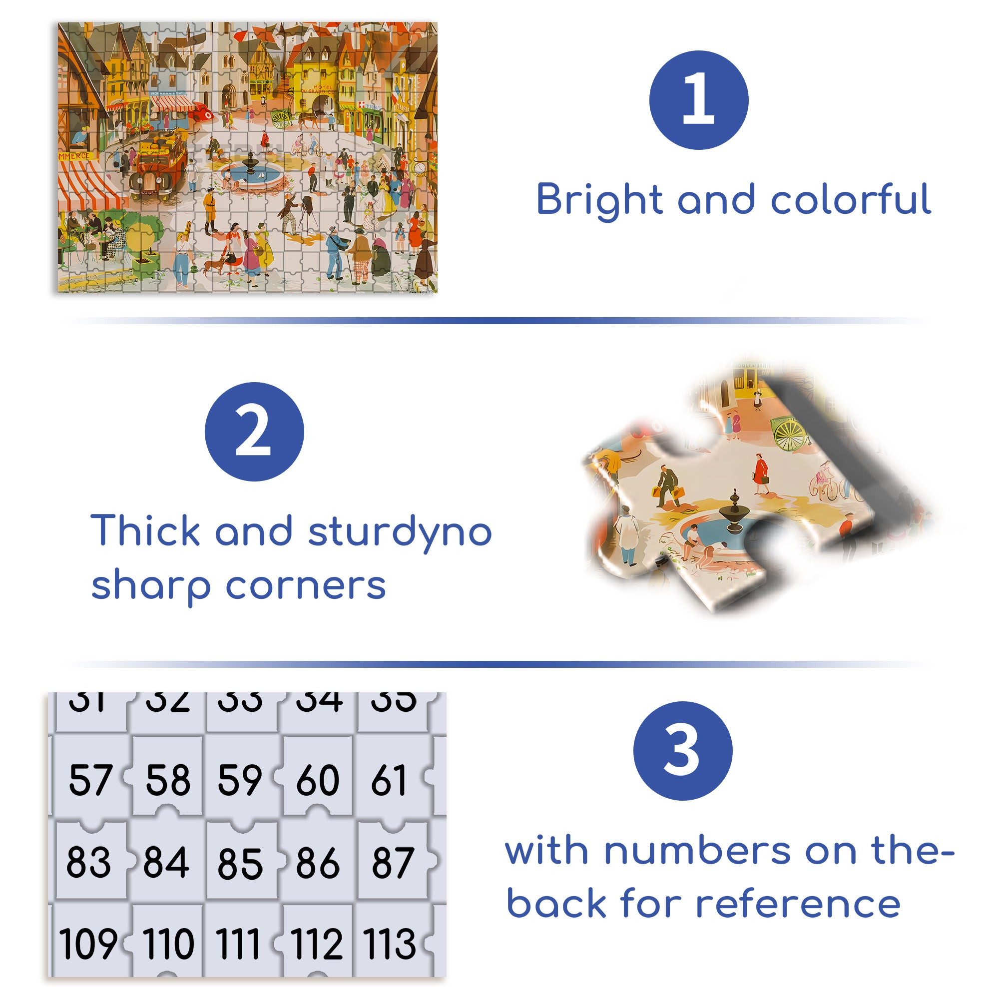 Place Of Village 500pcs/1000pcs Jigsaw Puzzle, Scratch-Resistant, Interactive Family Game & Brain-Boosting DIY Decor, Perfect for Halloween, Christmas & New Year Gifts, Family Puzzle Game