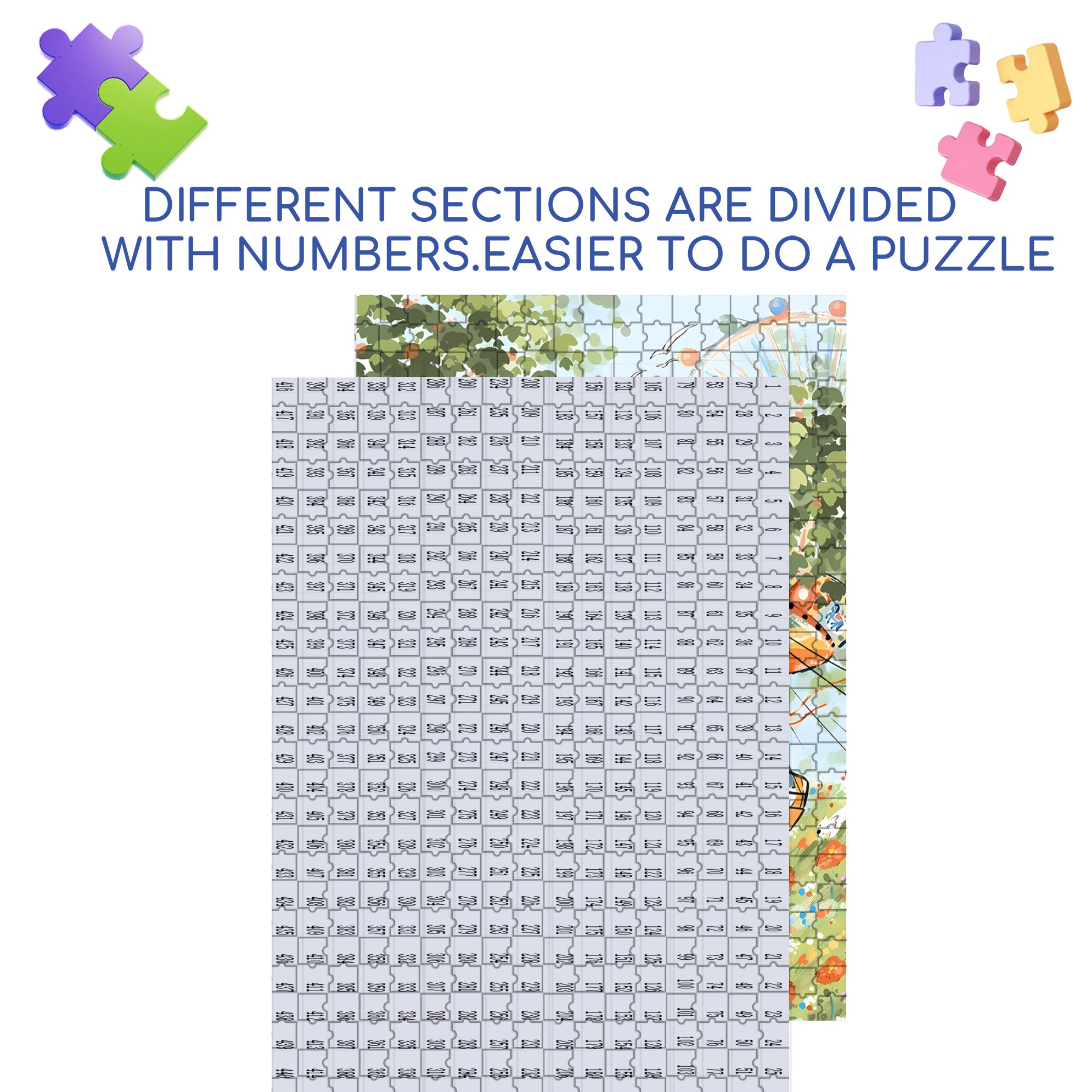 Rotating Swing 500pcs/1000pcs Jigsaw Puzzle, Scratch-Resistant, Interactive Family Game & Brain-Boosting DIY Decor, Perfect for Halloween, Christmas & New Year Gifts, Family Puzzle Game