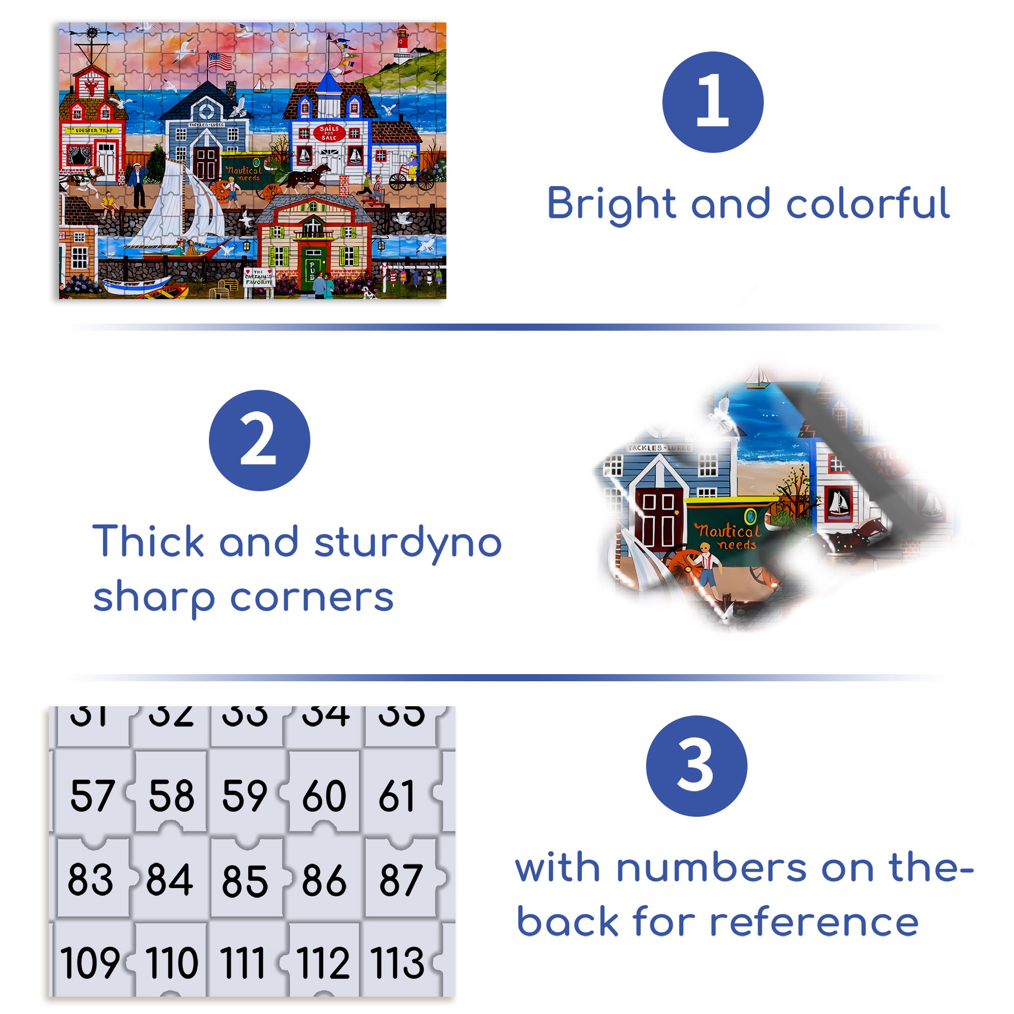 Sails For Sale 500pcs/1000pcs Jigsaw Puzzle, Scratch-Resistant, Interactive Family Game & Brain-Boosting DIY Decor, Perfect for Halloween, Christmas & New Year Gifts, Family Puzzle Game