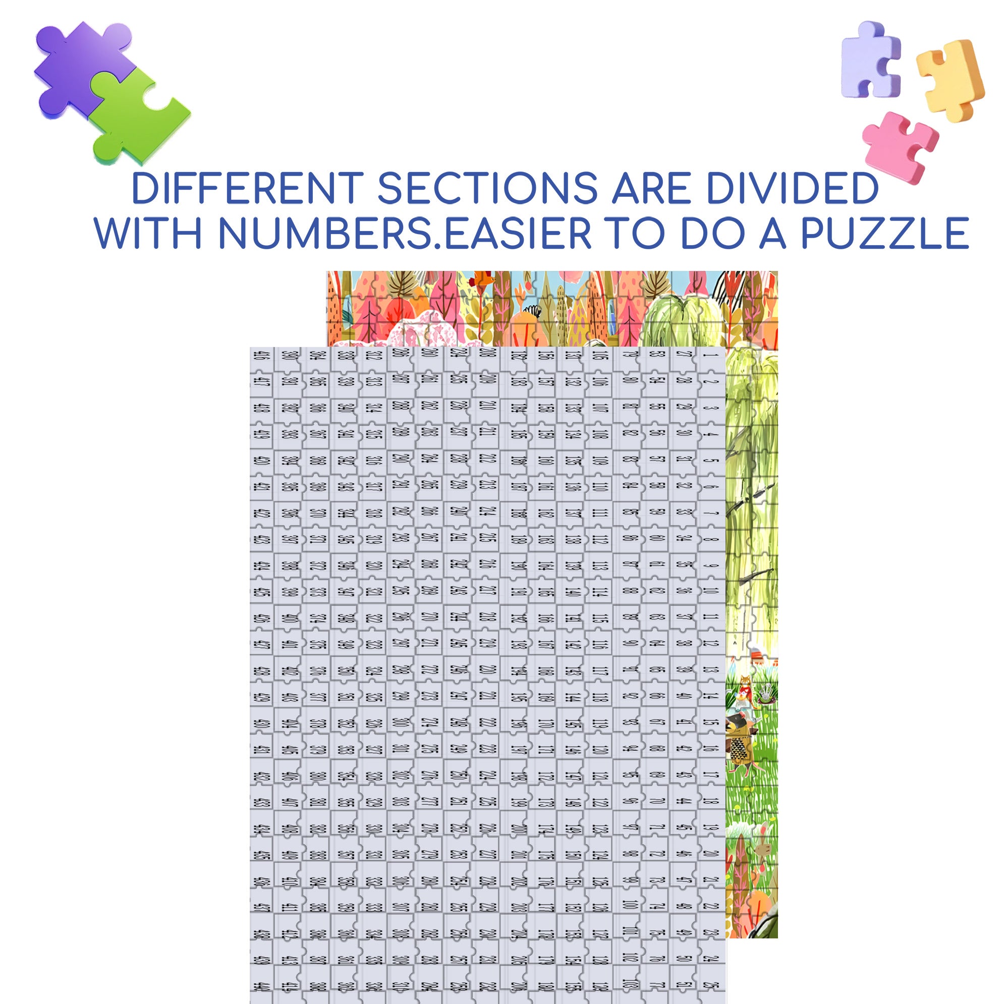 Spring Breeze Blows The Willows 500pcs/1000pcs Jigsaw Puzzle, Scratch-Resistant, Interactive Family Game & Brain-Boosting DIY Decor, Perfect for Halloween, Christmas & New Year Gifts, Family Puzzle Game