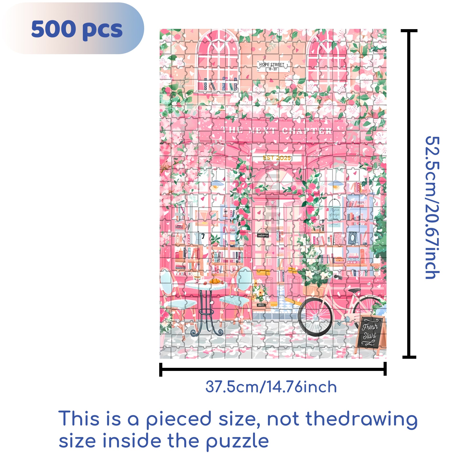 The Next Chapter 500pcs/1000pcs Jigsaw Puzzle, Scratch-Resistant, Interactive Family Game & Brain-Boosting DIY Decor, Perfect for Halloween, Christmas & New Year Gifts, Family Puzzle Game