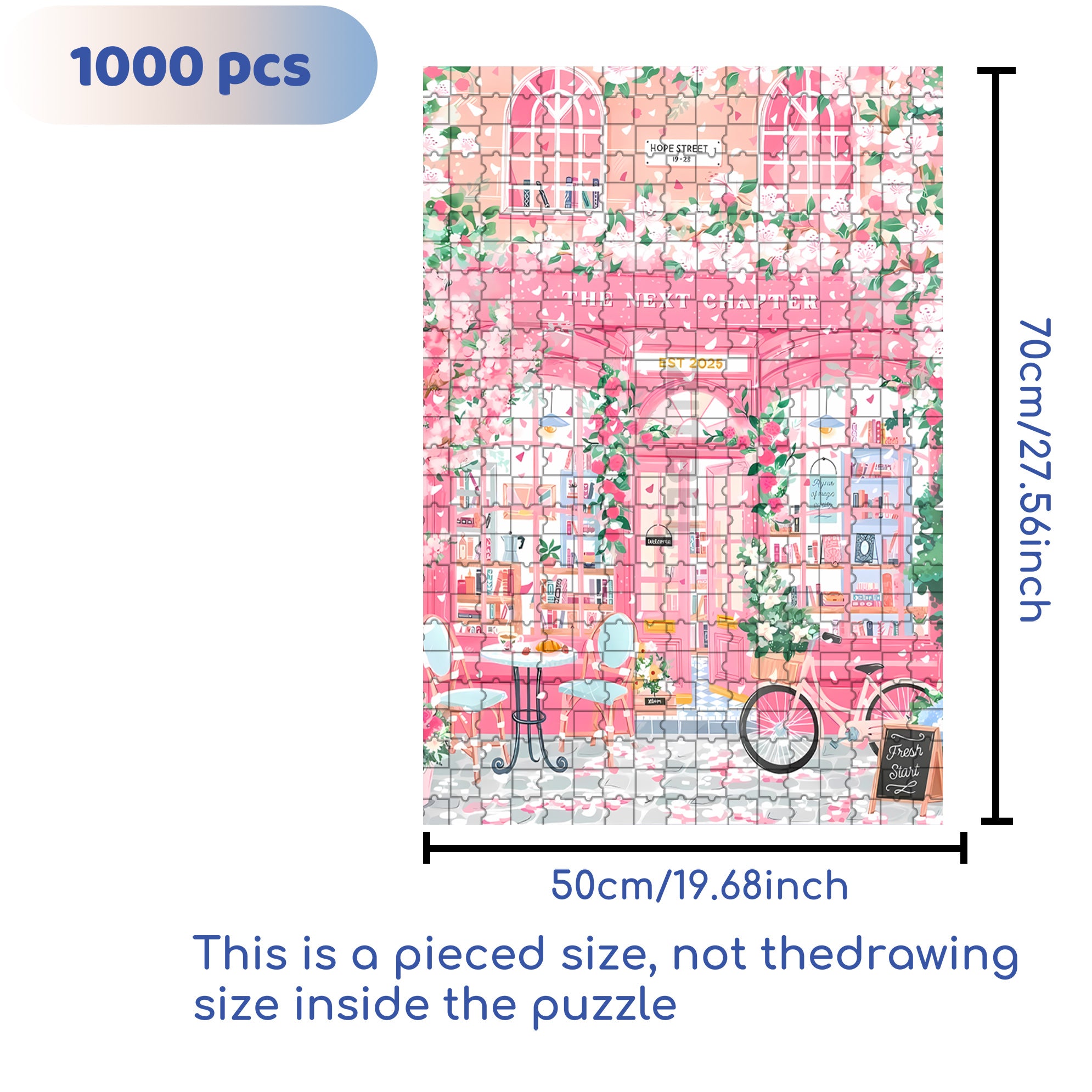 The Next Chapter 500pcs/1000pcs Jigsaw Puzzle, Scratch-Resistant, Interactive Family Game & Brain-Boosting DIY Decor, Perfect for Halloween, Christmas & New Year Gifts, Family Puzzle Game