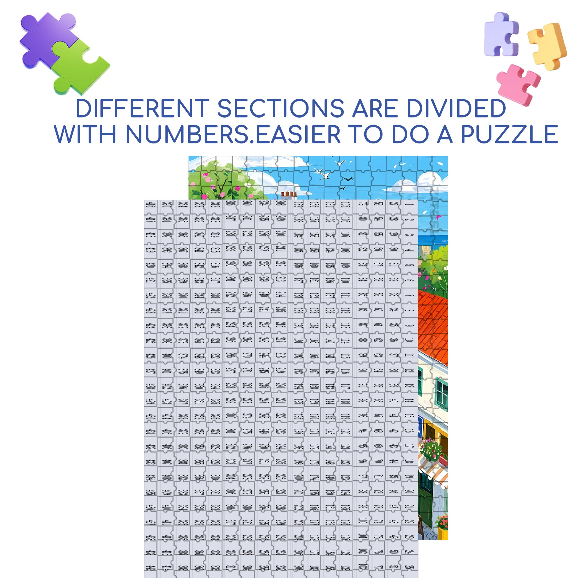 Weekend 500pcs/1000pcs Jigsaw Puzzle, Scratch-Resistant, Interactive Family Game & Brain-Boosting DIY Decor, Perfect for Halloween, Christmas & New Year Gifts, Family Puzzle Game