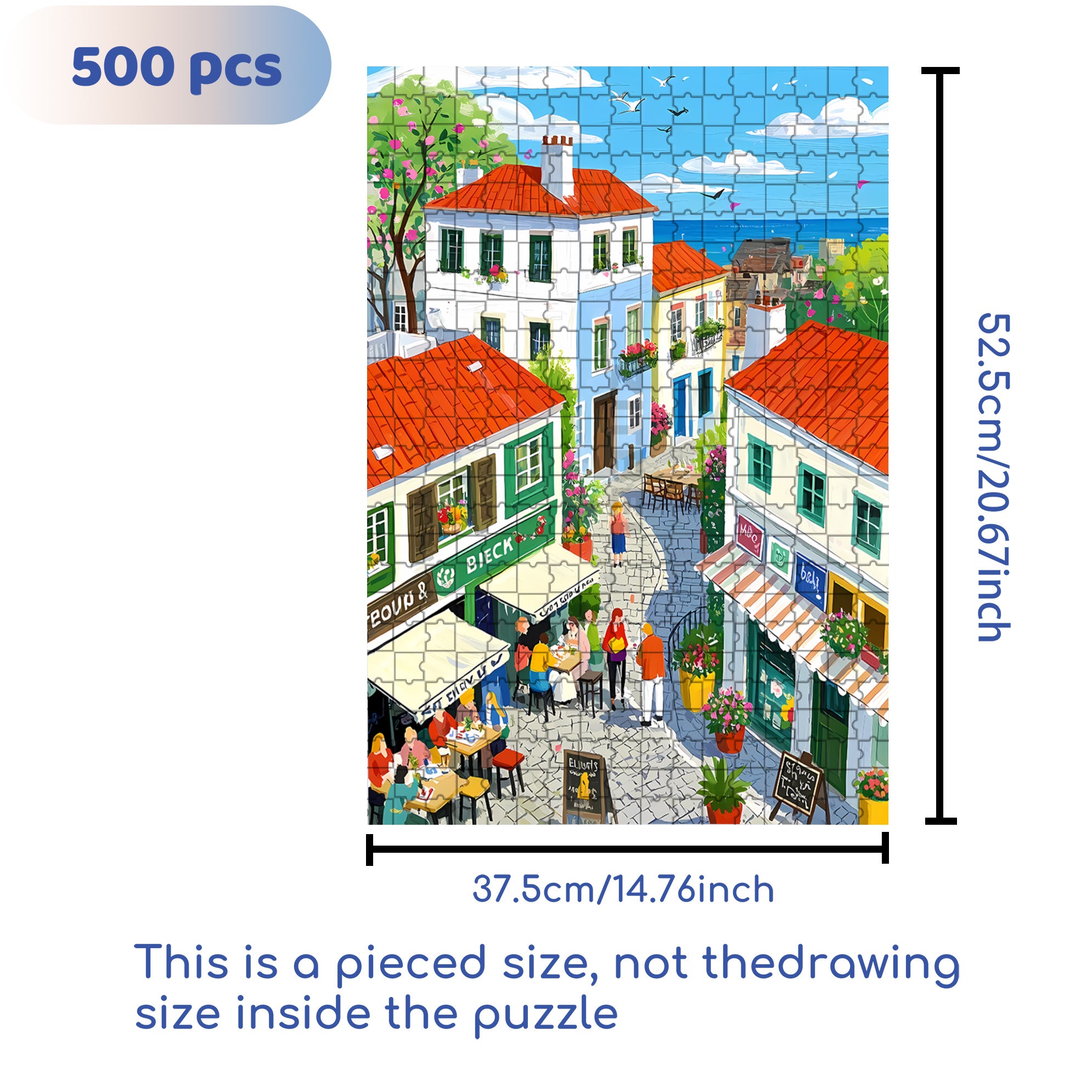 Weekend 500pcs/1000pcs Jigsaw Puzzle, Scratch-Resistant, Interactive Family Game & Brain-Boosting DIY Decor, Perfect for Halloween, Christmas & New Year Gifts, Family Puzzle Game