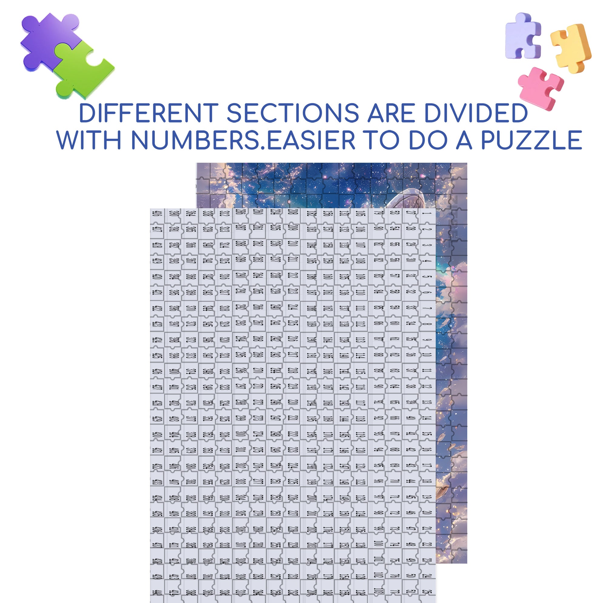 Whale 500pcs/1000pcs Jigsaw Puzzle, Scratch-Resistant, Interactive Family Game & Brain-Boosting DIY Decor, Perfect for Halloween, Christmas & New Year Gifts, Family Puzzle Game