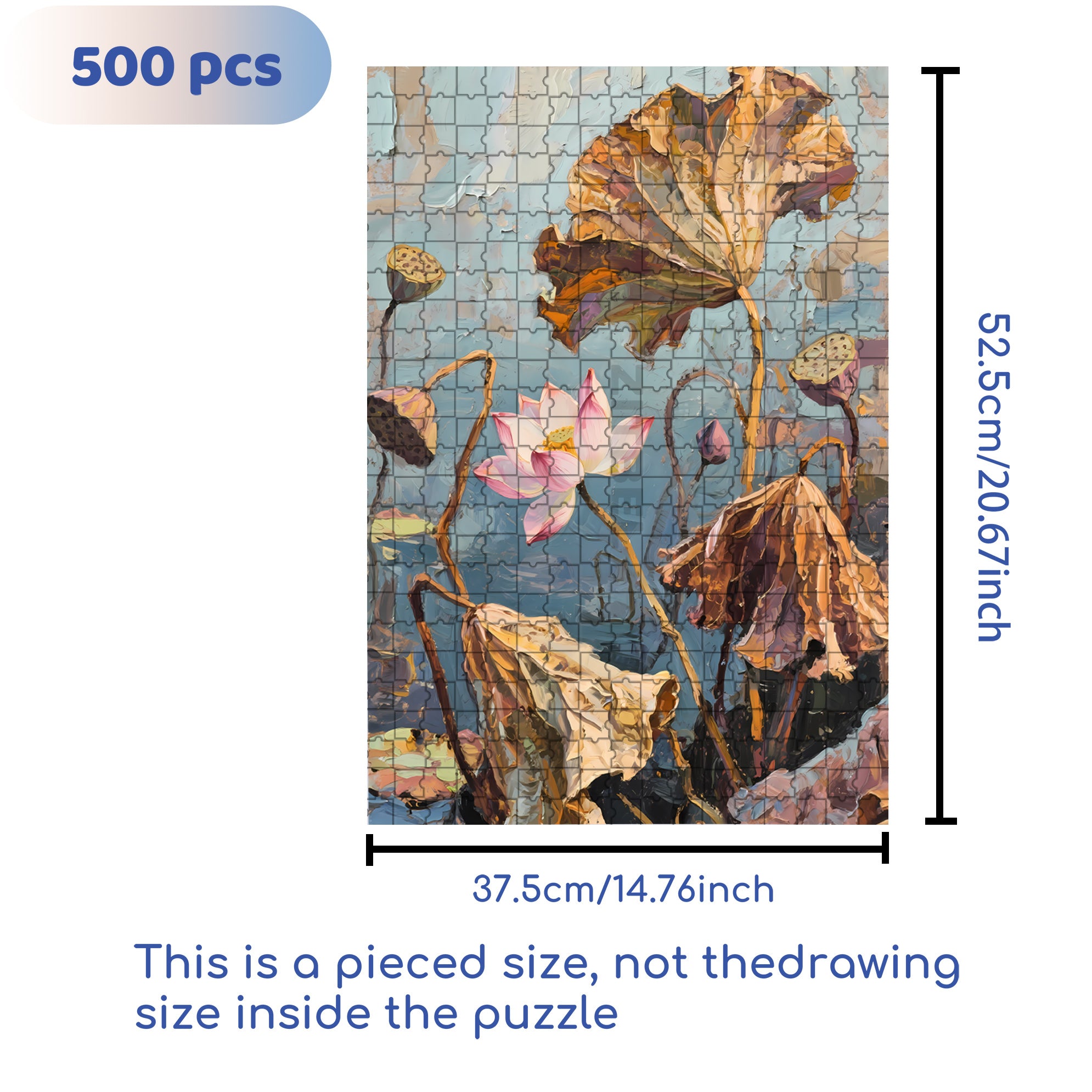 Wither 500pcs/1000pcs Jigsaw Puzzle, Scratch-Resistant, Interactive Family Game & Brain-Boosting DIY Decor, Perfect for Halloween, Christmas & New Year Gifts, Family Puzzle Game
