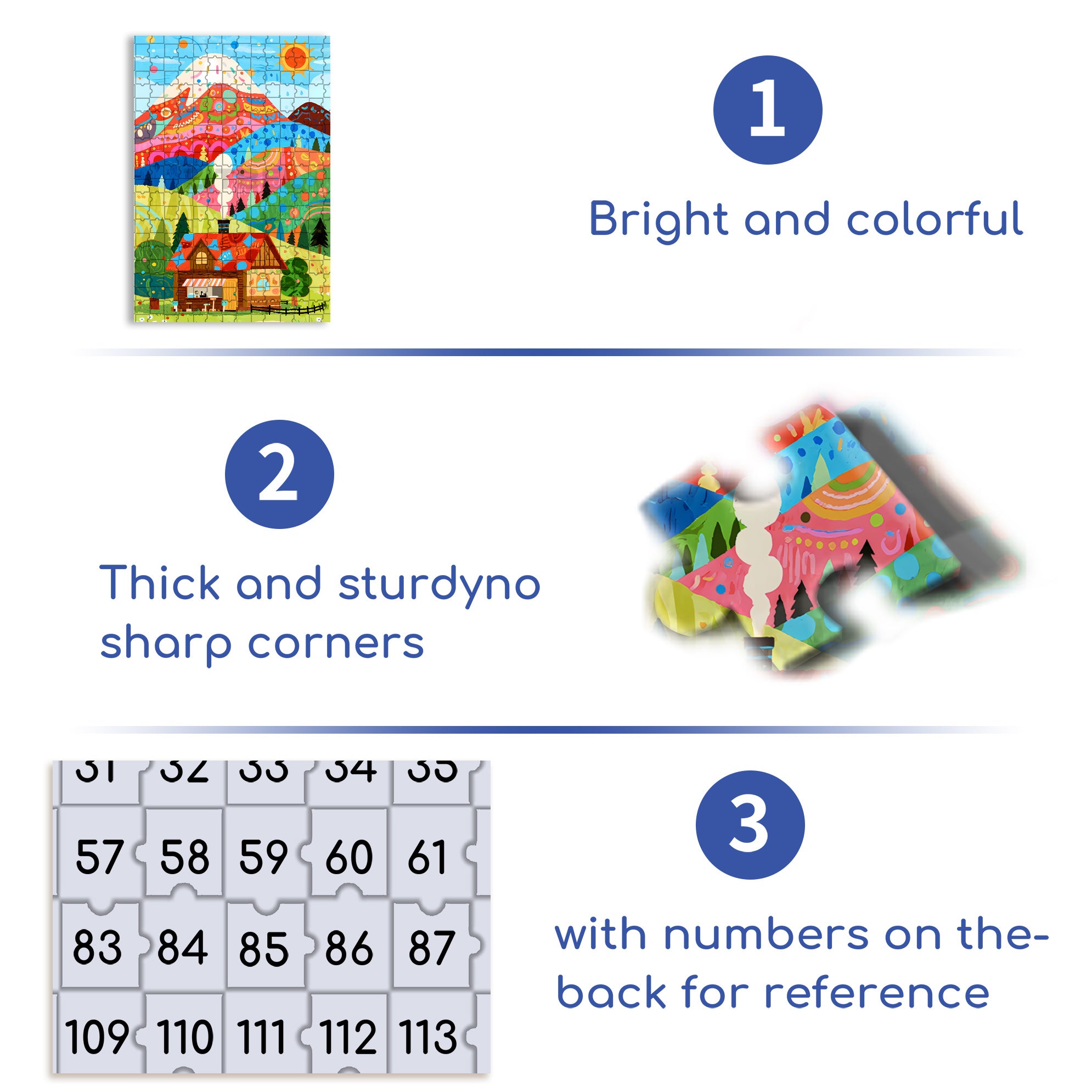 Wonderful World 500pcs/1000pcs Jigsaw Puzzle, Scratch-Resistant, Interactive Family Game & Brain-Boosting DIY Decor, Perfect for Halloween, Christmas & New Year Gifts, Family Puzzle Game