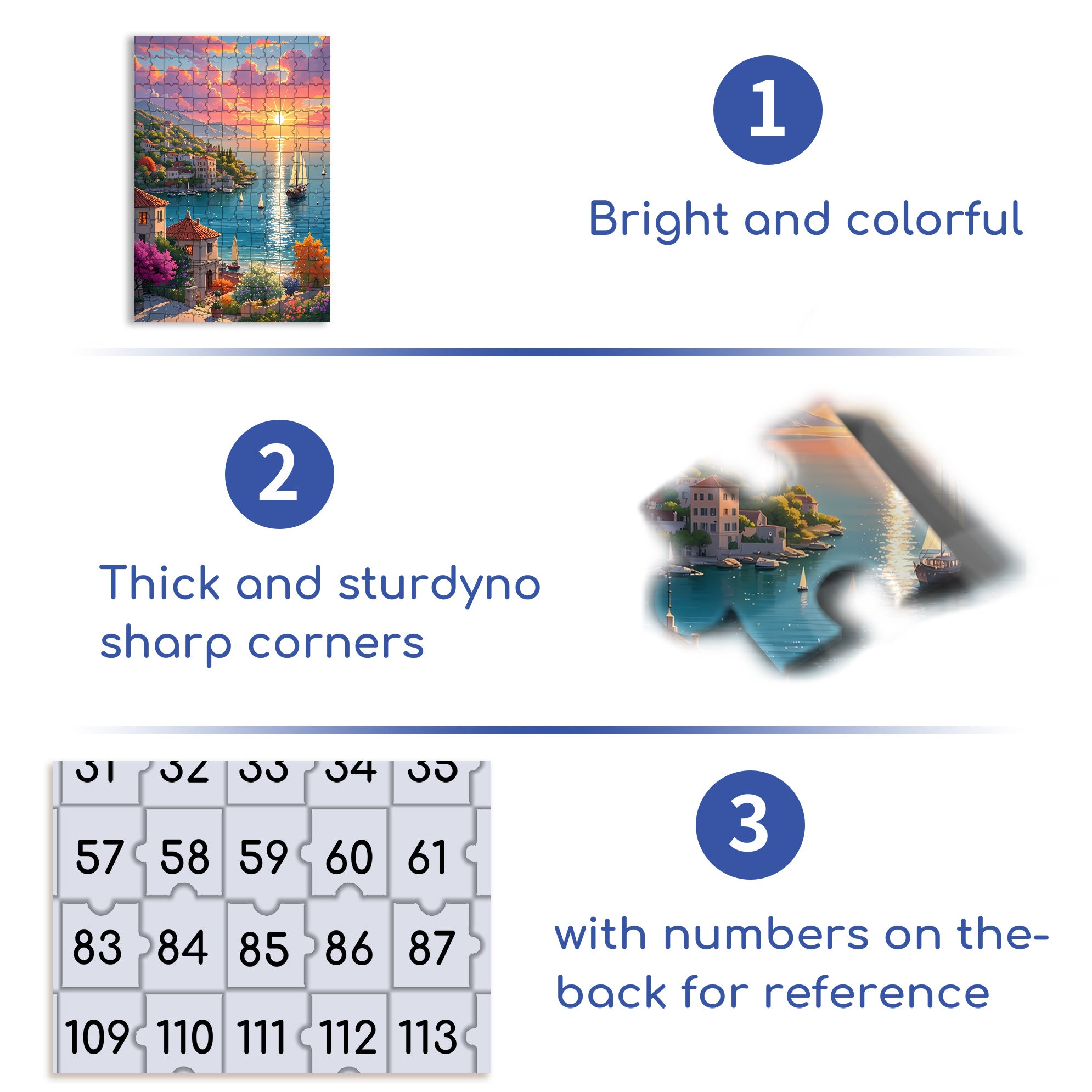 Work At Sunrise 500pcs/1000pcs Jigsaw Puzzle, Scratch-Resistant, Interactive Family Game & Brain-Boosting DIY Decor, Perfect for Halloween, Christmas & New Year Gifts, Family Puzzle Game
