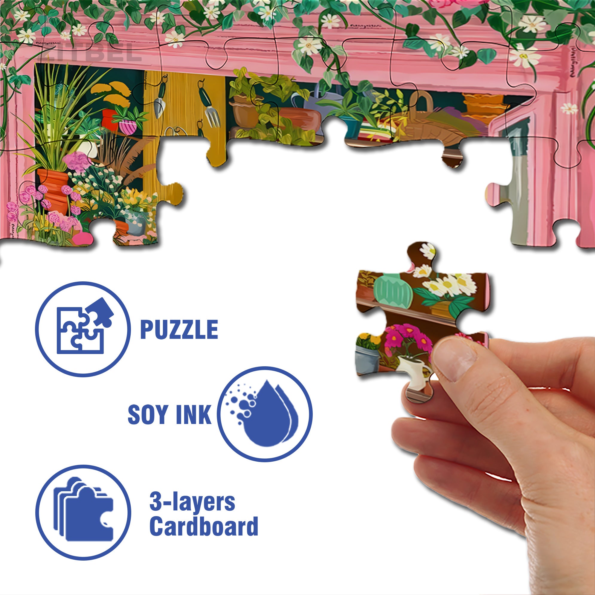 Workshop 500pcs/1000pcs Jigsaw Puzzle, Scratch-Resistant, Interactive Family Game & Brain-Boosting DIY Decor, Perfect for Halloween, Christmas & New Year Gifts, Family Puzzle Game