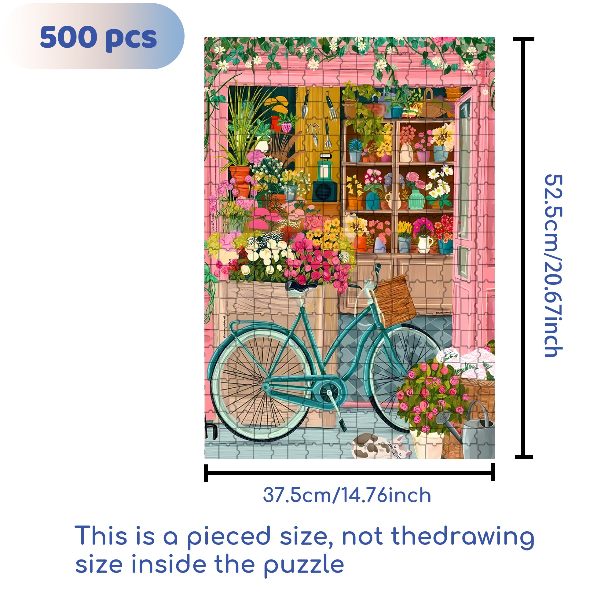 Workshop 500pcs/1000pcs Jigsaw Puzzle, Scratch-Resistant, Interactive Family Game & Brain-Boosting DIY Decor, Perfect for Halloween, Christmas & New Year Gifts, Family Puzzle Game