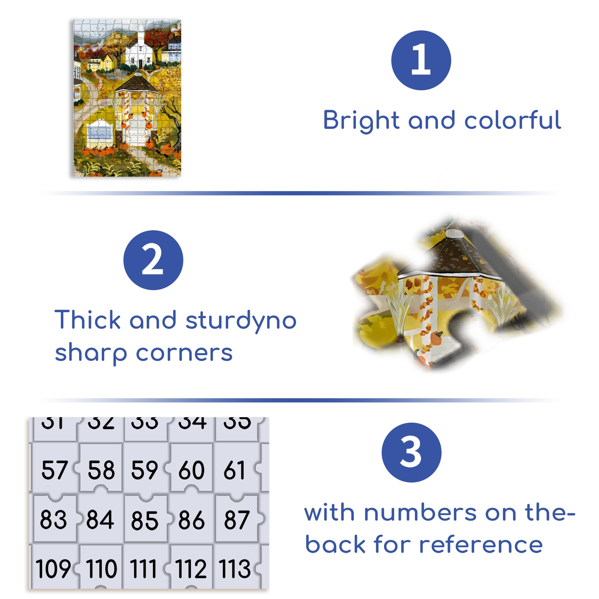 1779 500pcs/1000pcs Jigsaw Puzzle, Scratch-Resistant, Interactive Family Game & Brain-Boosting DIY Decor, Perfect for Halloween, Christmas & New Year Gifts, Family Puzzle Game