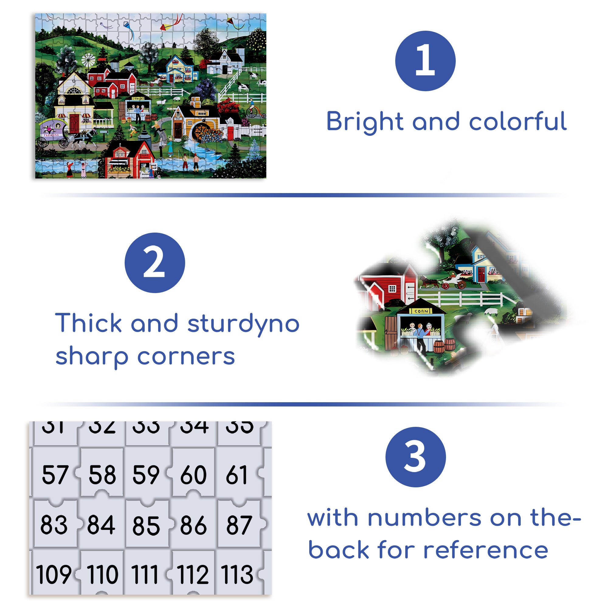 A Perfect Day 500pcs/1000pcs Jigsaw Puzzle, Scratch-Resistant, Interactive Family Game & Brain-Boosting DIY Decor, Perfect for Halloween, Christmas & New Year Gifts, Family Puzzle Game