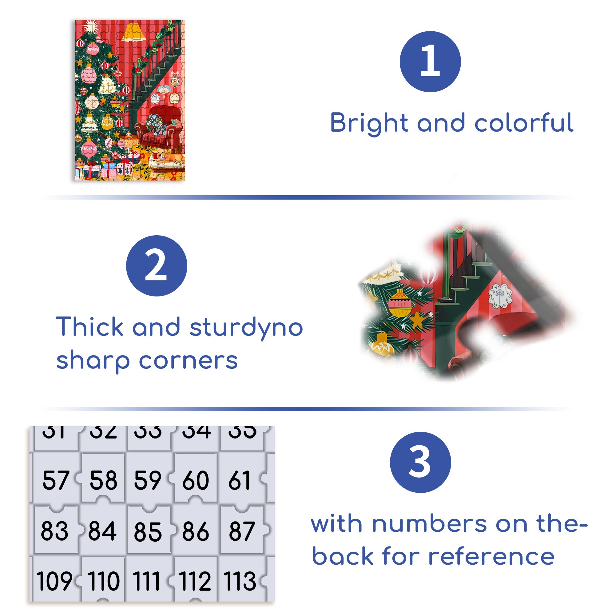 A Strong Christmas Atmosphere 500pcs/1000pcs Jigsaw Puzzle, Scratch-Resistant, Interactive Family Game & Brain-Boosting DIY Decor, Perfect for Halloween, Christmas & New Year Gifts, Family Puzzle Game