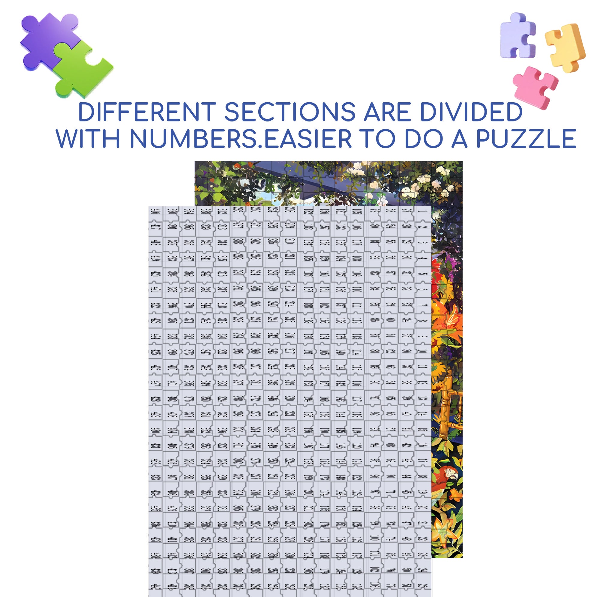 Beautiful 500pcs/1000pcs Jigsaw Puzzle, Scratch-Resistant, Interactive Family Game & Brain-Boosting DIY Decor, Perfect for Halloween, Christmas & New Year Gifts, Family Puzzle Game