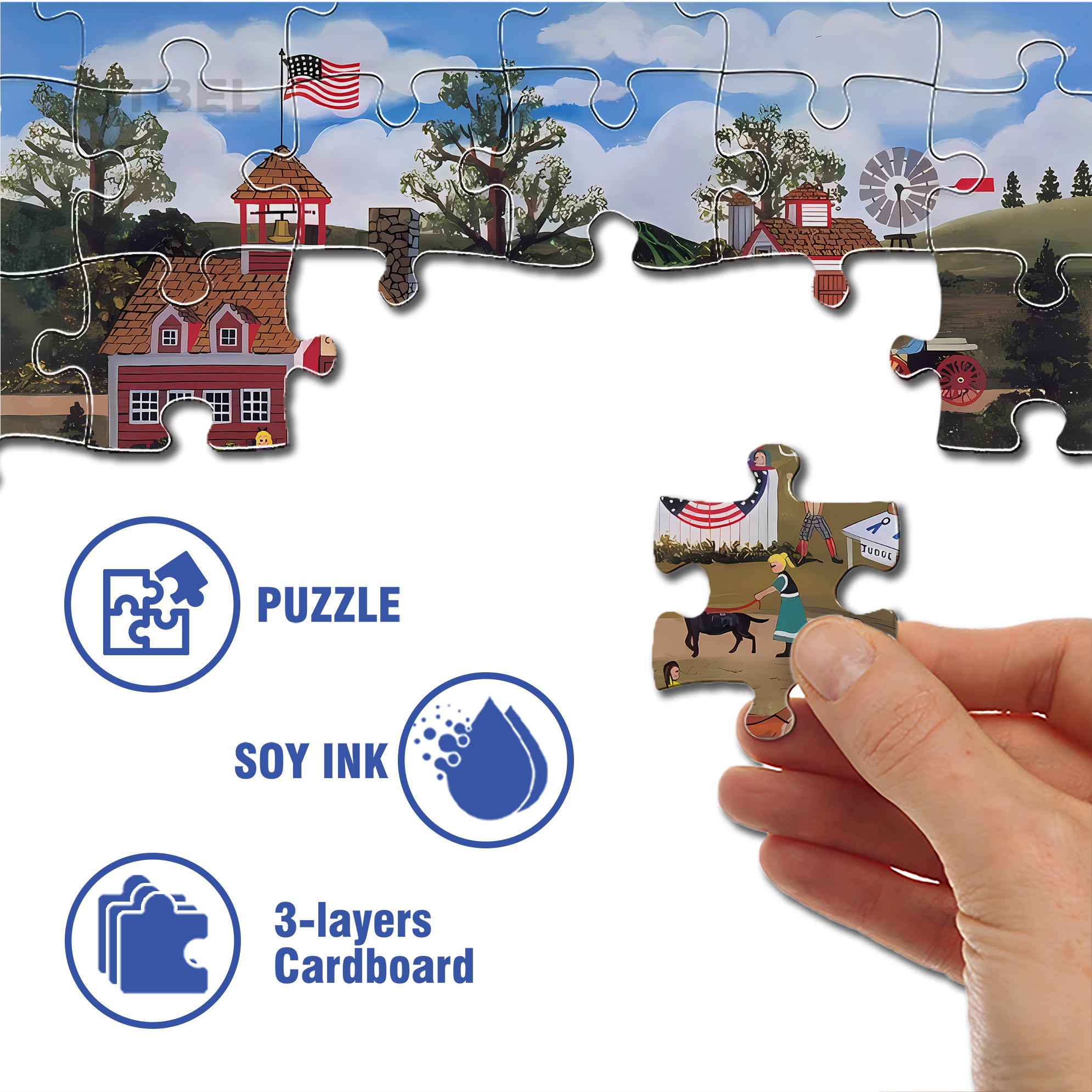 Best In Show 500pcs/1000pcs Jigsaw Puzzle, Scratch-Resistant, Interactive Family Game & Brain-Boosting DIY Decor, Perfect for Halloween, Christmas & New Year Gifts, Family Puzzle Game