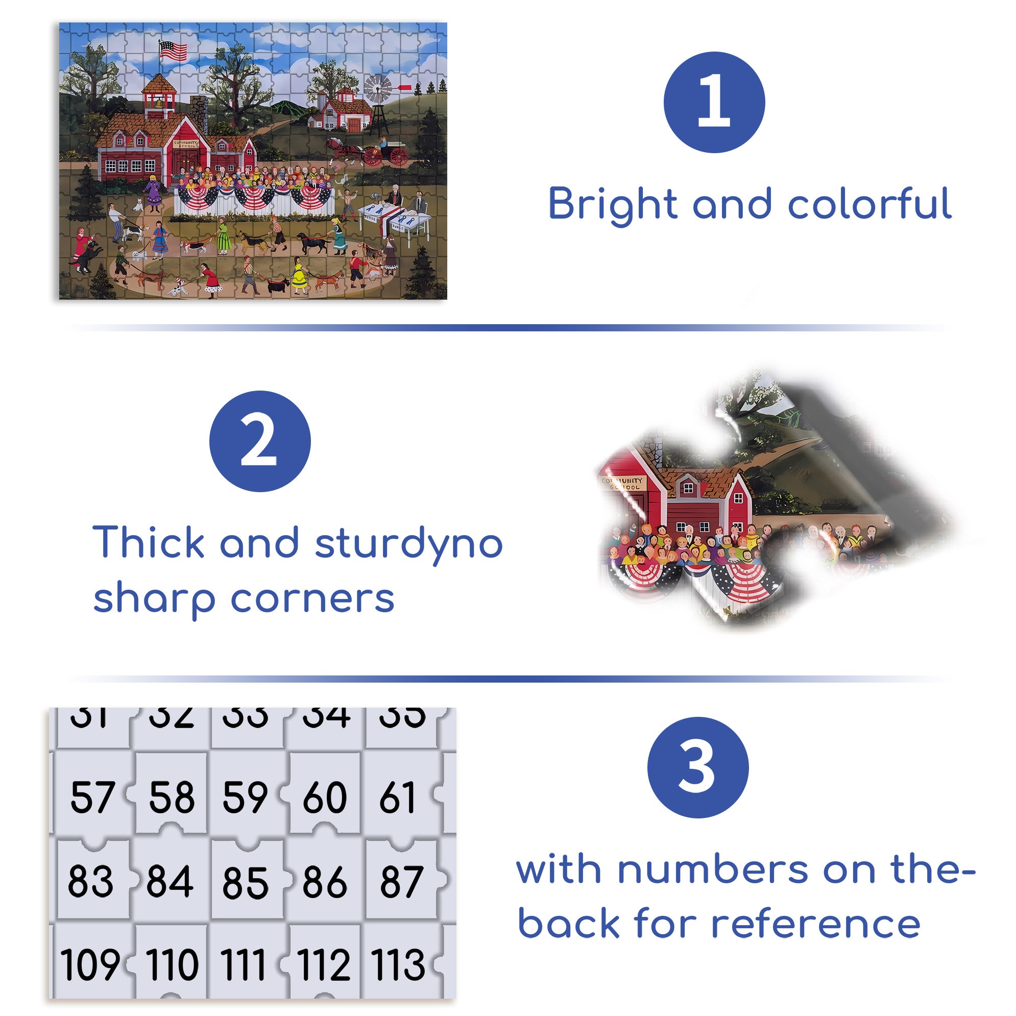 Best In Show 500pcs/1000pcs Jigsaw Puzzle, Scratch-Resistant, Interactive Family Game & Brain-Boosting DIY Decor, Perfect for Halloween, Christmas & New Year Gifts, Family Puzzle Game