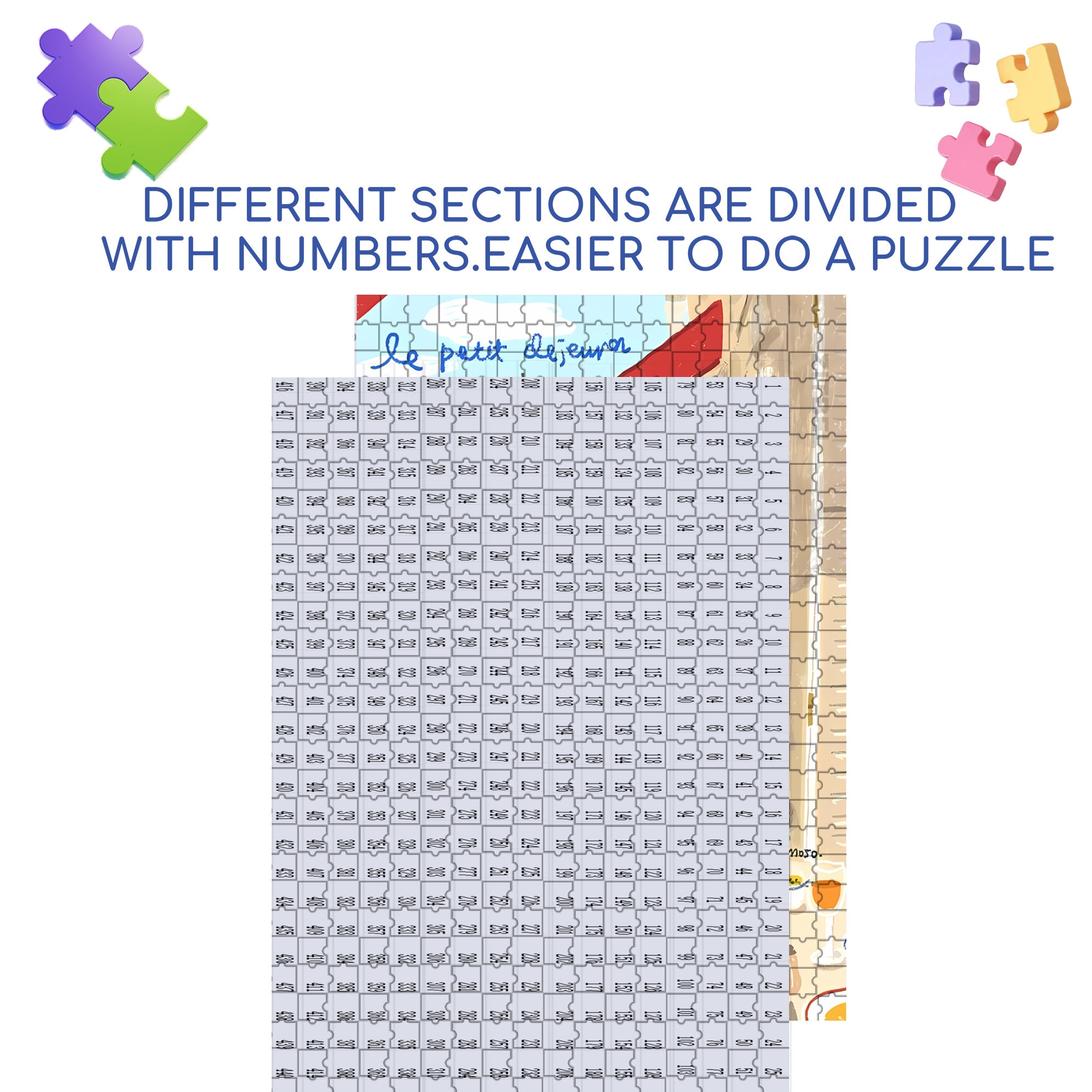 Breakfast On The Balcony 500pcs/1000pcs Jigsaw Puzzle, Scratch-Resistant, Interactive Family Game & Brain-Boosting DIY Decor, Perfect for Halloween, Christmas & New Year Gifts, Family Puzzle Game