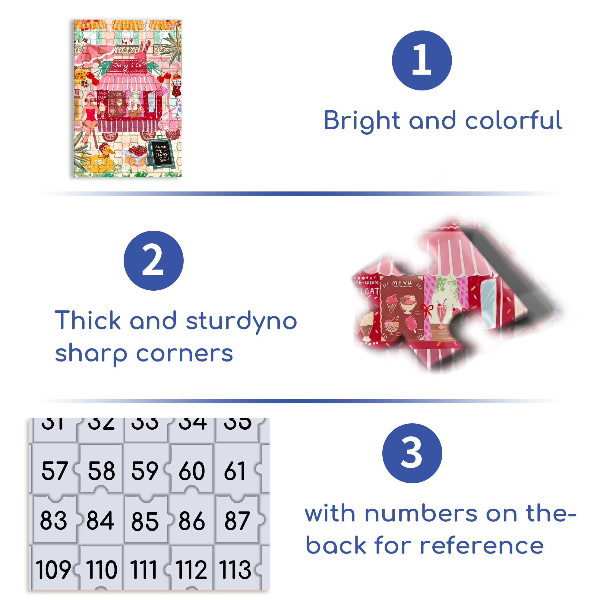Cherry Special 500pcs/1000pcs Jigsaw Puzzle, Scratch-Resistant, Interactive Family Game & Brain-Boosting DIY Decor, Perfect for Halloween, Christmas & New Year Gifts, Family Puzzle Game