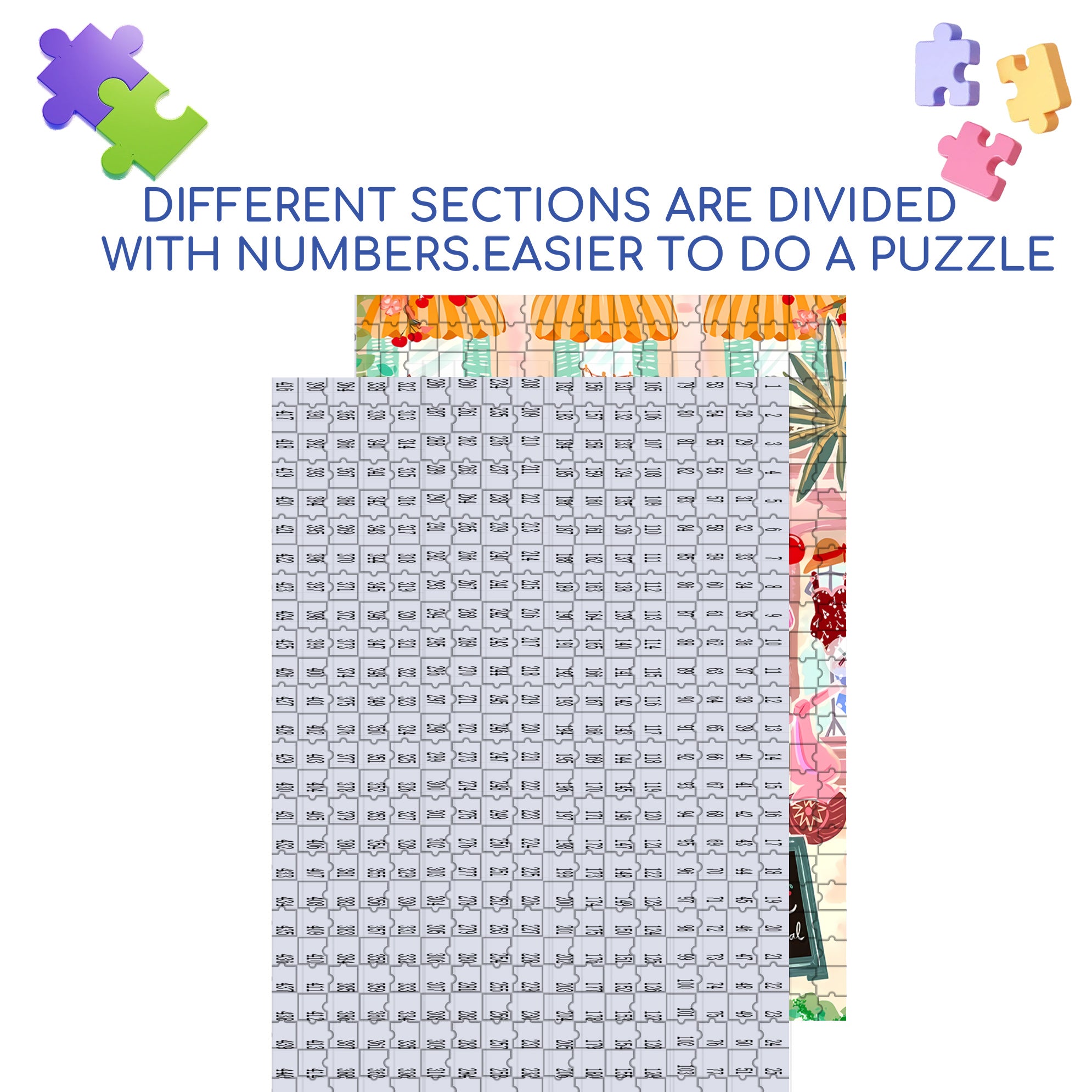 Cherry Special 500pcs/1000pcs Jigsaw Puzzle, Scratch-Resistant, Interactive Family Game & Brain-Boosting DIY Decor, Perfect for Halloween, Christmas & New Year Gifts, Family Puzzle Game
