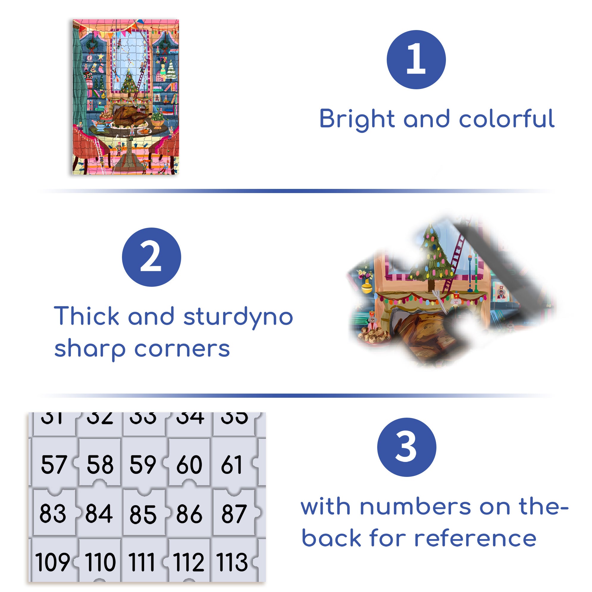 Christmas Turkey 500pcs/1000pcs Jigsaw Puzzle, Scratch-Resistant, Interactive Family Game & Brain-Boosting DIY Decor, Perfect for Halloween, Christmas & New Year Gifts, Family Puzzle Game