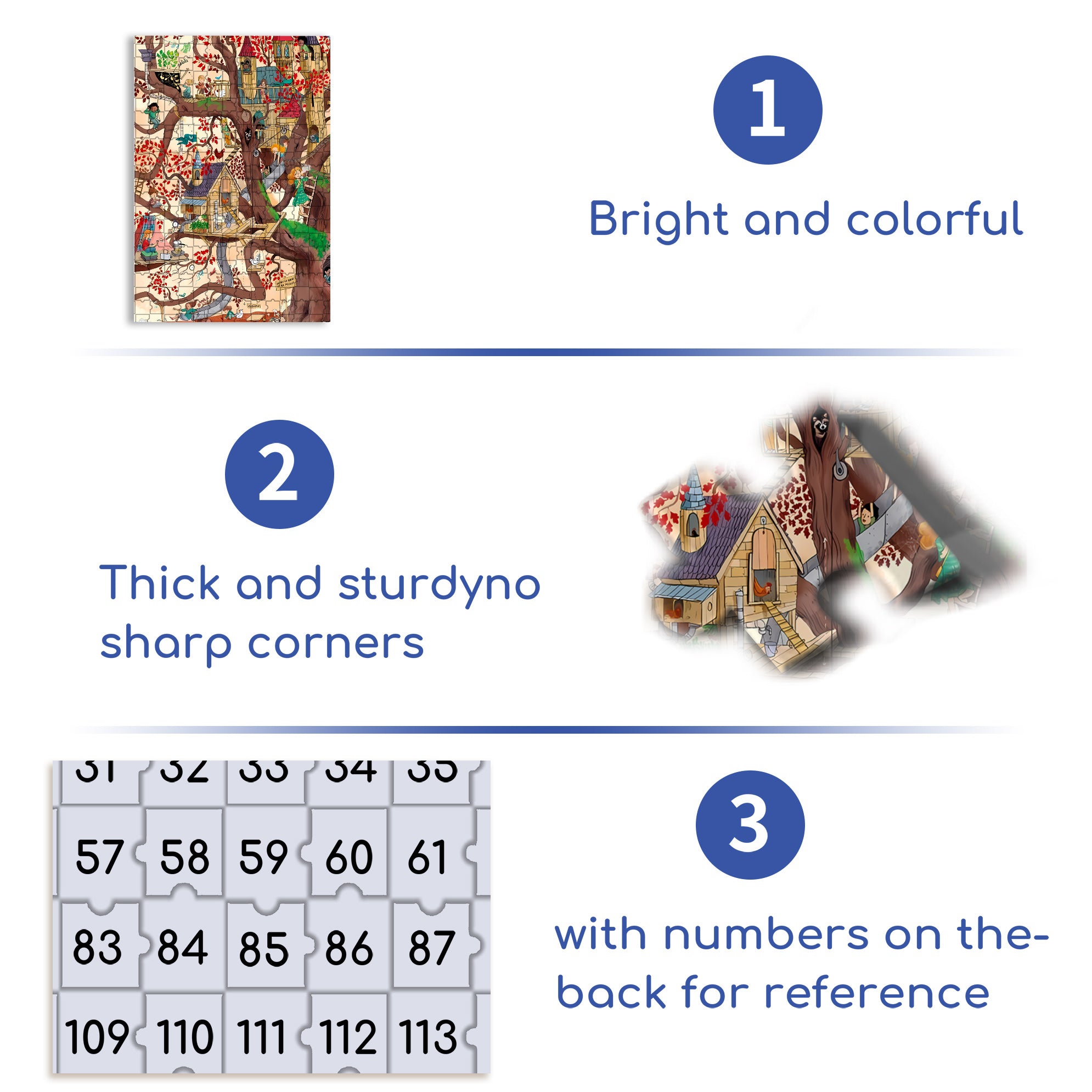 Creative Tree House 500pcs/1000pcs Jigsaw Puzzle, Scratch-Resistant, Interactive Family Game & Brain-Boosting DIY Decor, Perfect for Halloween, Christmas & New Year Gifts, Family Puzzle Game
