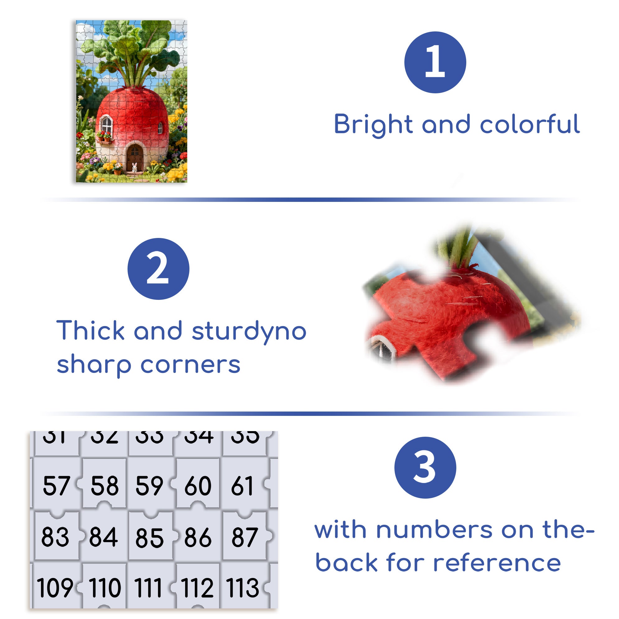 Easter Bunny 500pcs/1000pcs Jigsaw Puzzle, Scratch-Resistant, Interactive Family Game & Brain-Boosting DIY Decor, Perfect for Halloween, Christmas & New Year Gifts, Family Puzzle Game