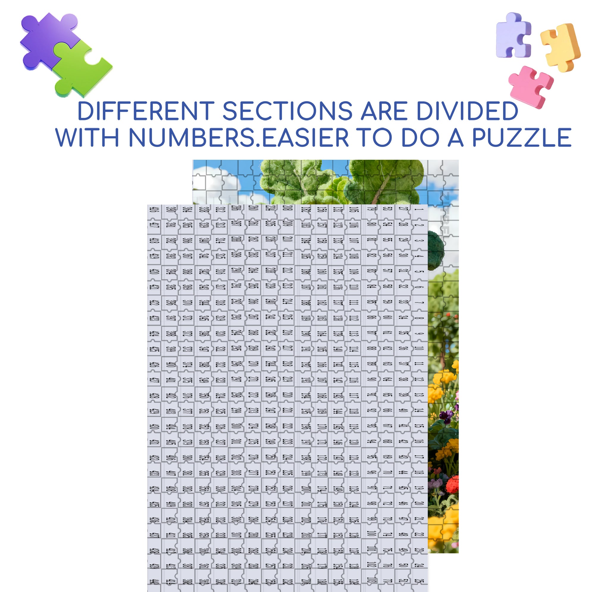 Easter Bunny 500pcs/1000pcs Jigsaw Puzzle, Scratch-Resistant, Interactive Family Game & Brain-Boosting DIY Decor, Perfect for Halloween, Christmas & New Year Gifts, Family Puzzle Game