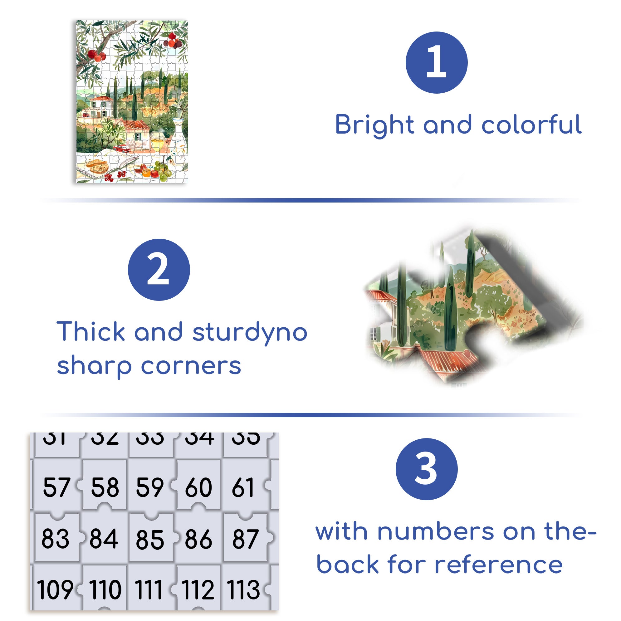 Enjoy A Peaceful Day 500pcs/1000pcs Jigsaw Puzzle, Scratch-Resistant, Interactive Family Game & Brain-Boosting DIY Decor, Perfect for Halloween, Christmas & New Year Gifts, Family Puzzle Game