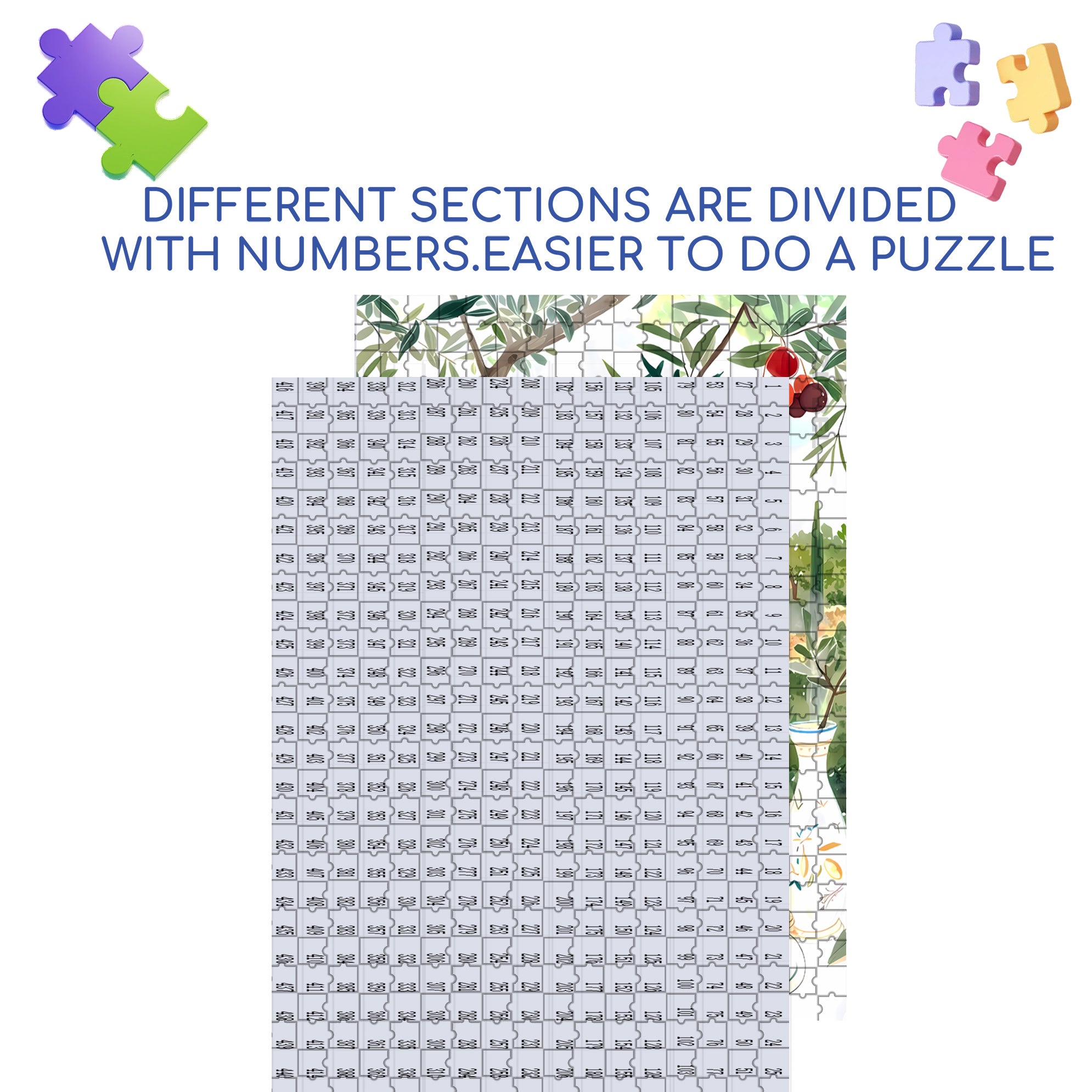 Enjoy A Peaceful Day 500pcs/1000pcs Jigsaw Puzzle, Scratch-Resistant, Interactive Family Game & Brain-Boosting DIY Decor, Perfect for Halloween, Christmas & New Year Gifts, Family Puzzle Game