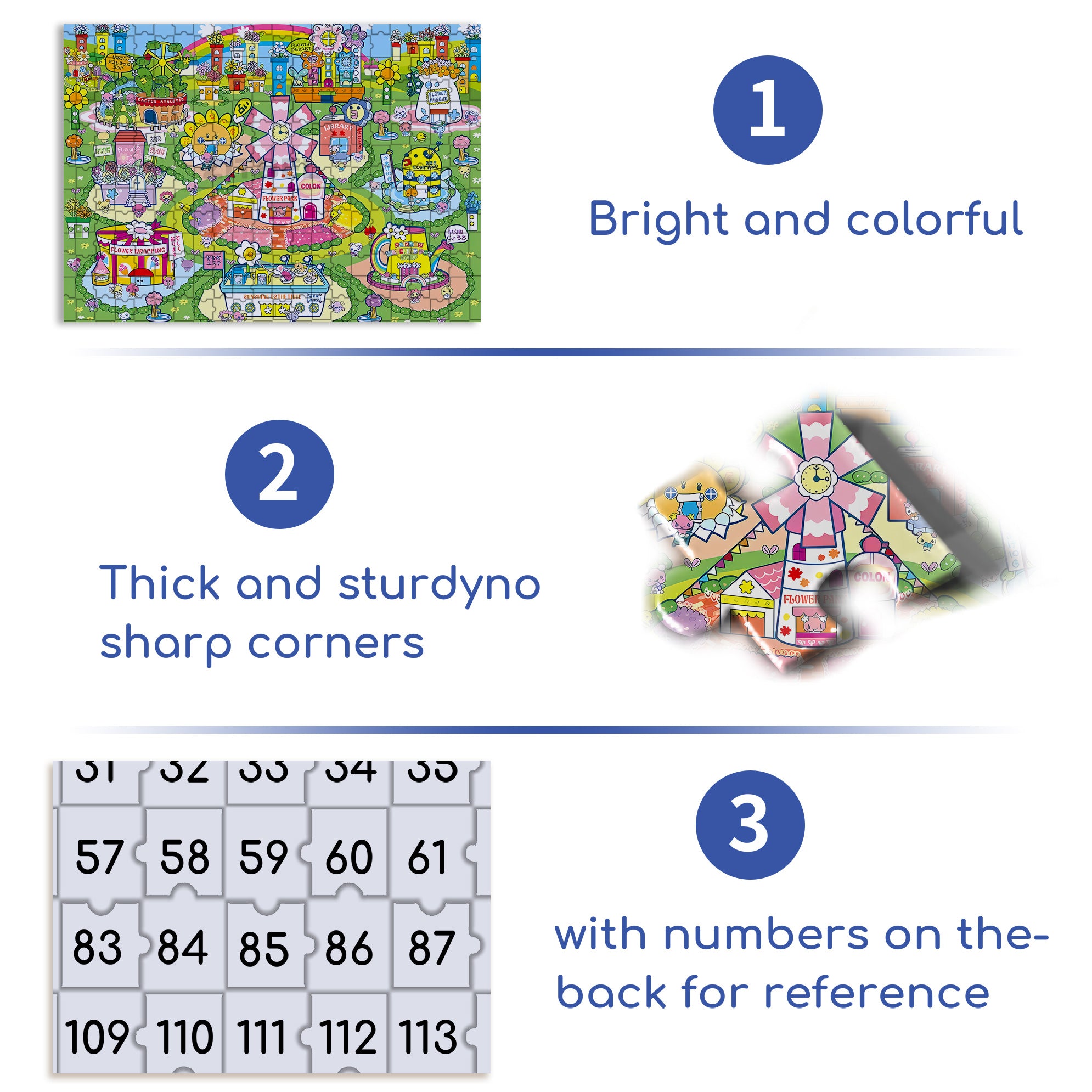Flower Hills 500pcs/1000pcs Jigsaw Puzzle, Scratch-Resistant, Interactive Family Game & Brain-Boosting DIY Decor, Perfect for Halloween, Christmas & New Year Gifts, Family Puzzle Game