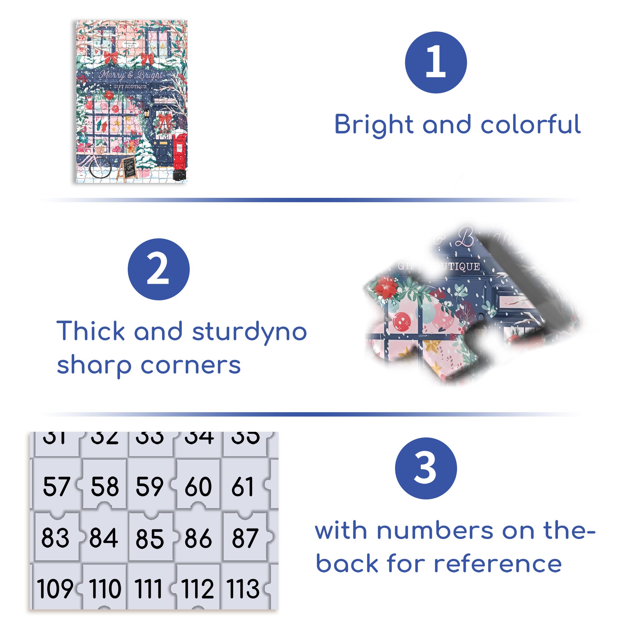 Gift Boutique 500pcs/1000pcs Jigsaw Puzzle, Scratch-Resistant, Interactive Family Game & Brain-Boosting DIY Decor, Perfect for Halloween, Christmas & New Year Gifts, Family Puzzle Game