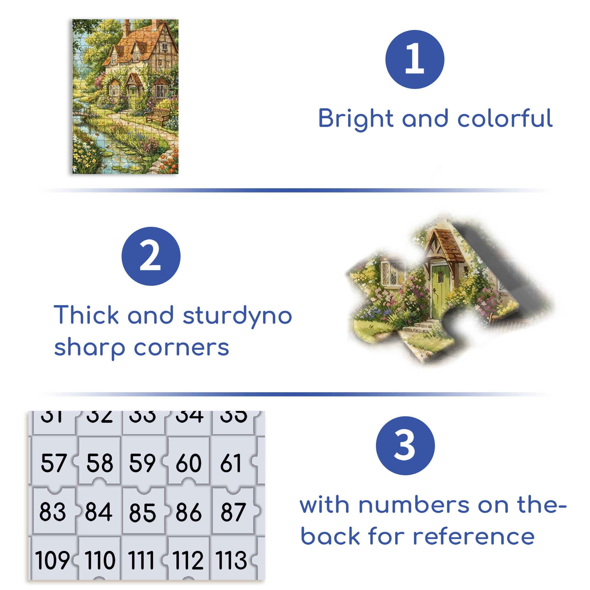 Gurgling Water 500pcs/1000pcs Jigsaw Puzzle, Scratch-Resistant, Interactive Family Game & Brain-Boosting DIY Decor, Perfect for Halloween, Christmas & New Year Gifts, Family Puzzle Game