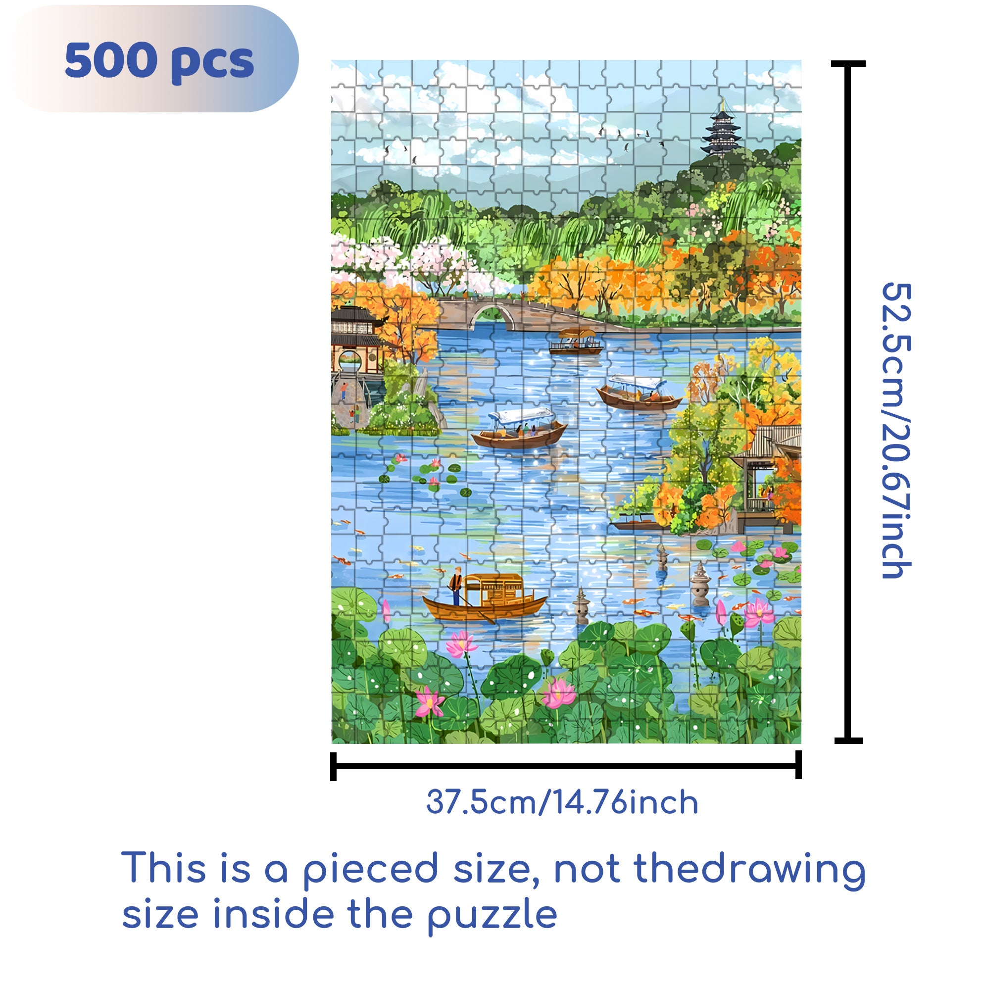 Hangzhou 500pcs/1000pcs Jigsaw Puzzle, Scratch-Resistant, Interactive Family Game & Brain-Boosting DIY Decor, Perfect for Halloween, Christmas & New Year Gifts, Family Puzzle Game