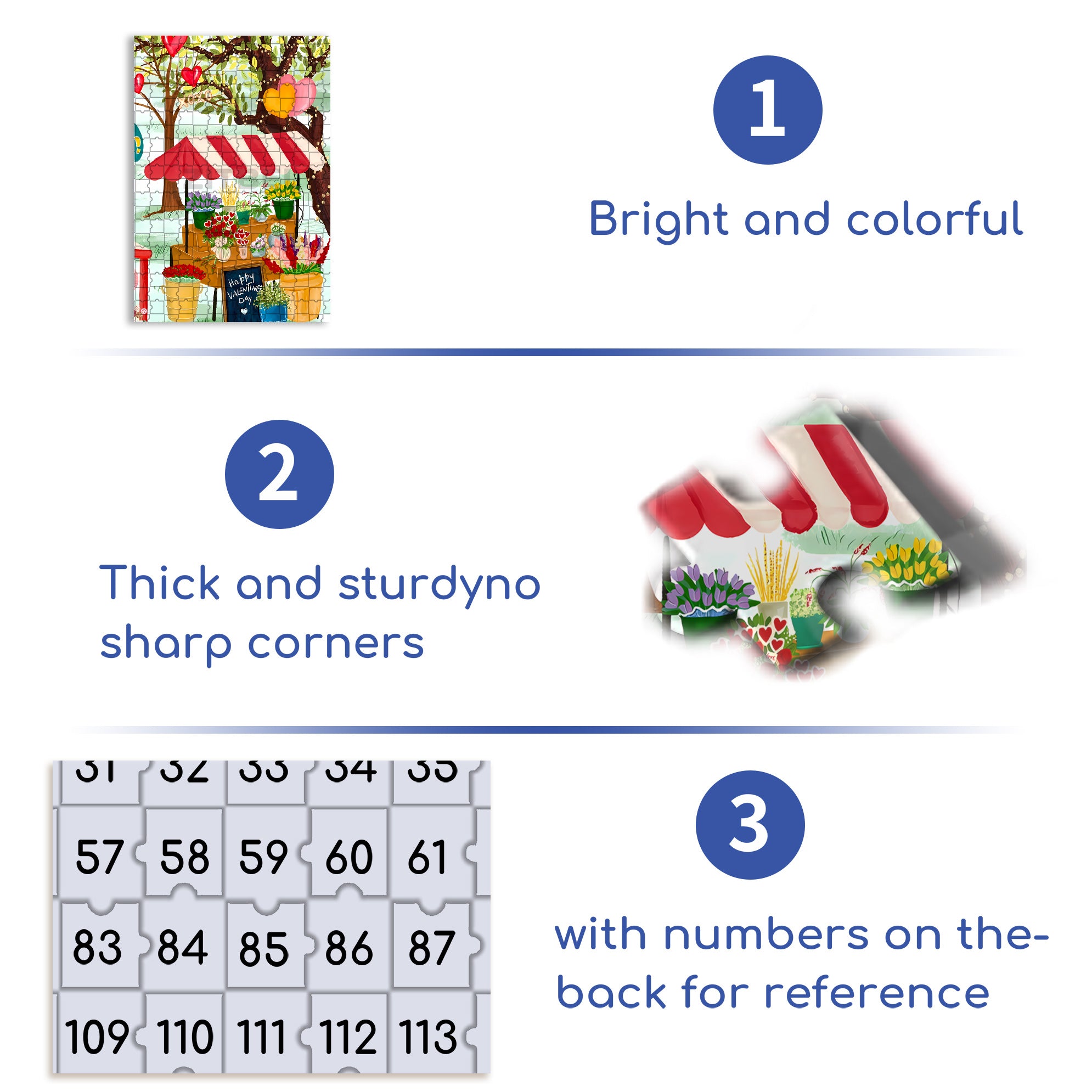 Happy Valentine's Day 500pcs/1000pcs Jigsaw Puzzle, Scratch-Resistant, Interactive Family Game & Brain-Boosting DIY Decor, Perfect for Halloween, Christmas & New Year Gifts, Family Puzzle Game