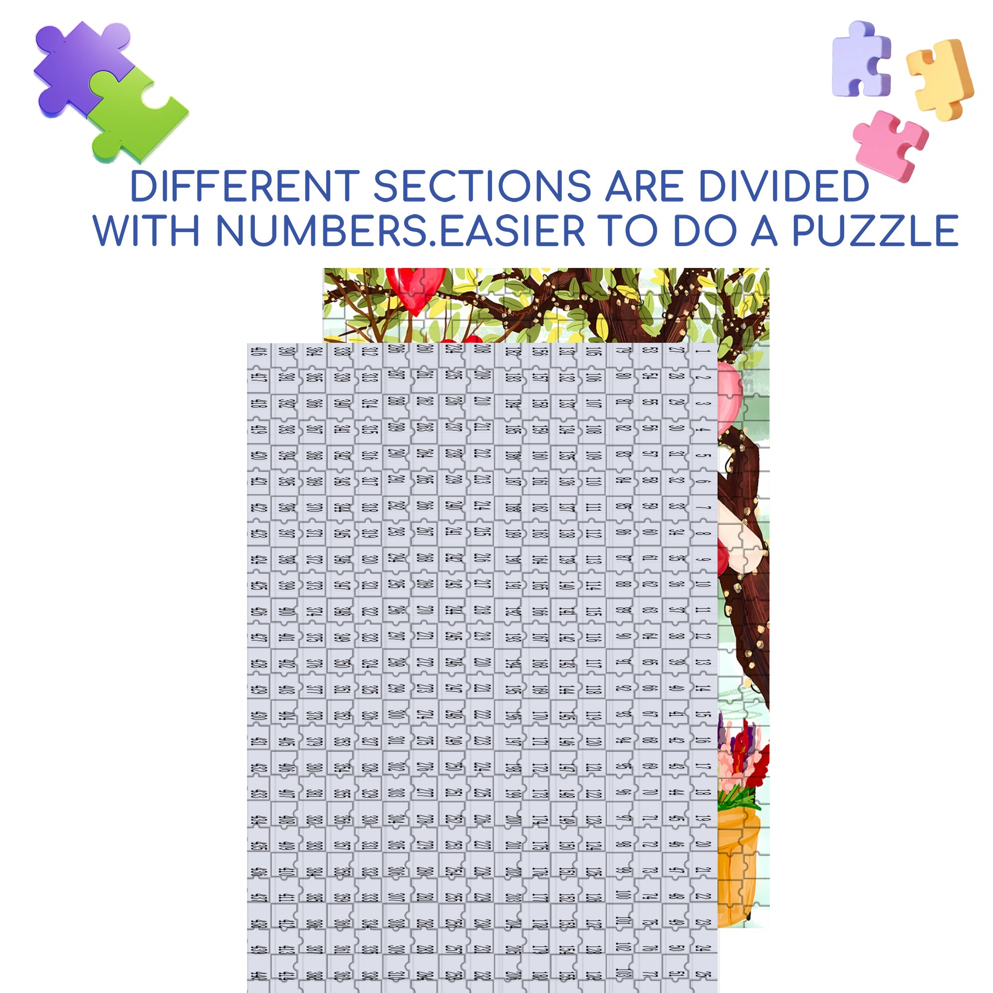 Happy Valentine's Day 500pcs/1000pcs Jigsaw Puzzle, Scratch-Resistant, Interactive Family Game & Brain-Boosting DIY Decor, Perfect for Halloween, Christmas & New Year Gifts, Family Puzzle Game