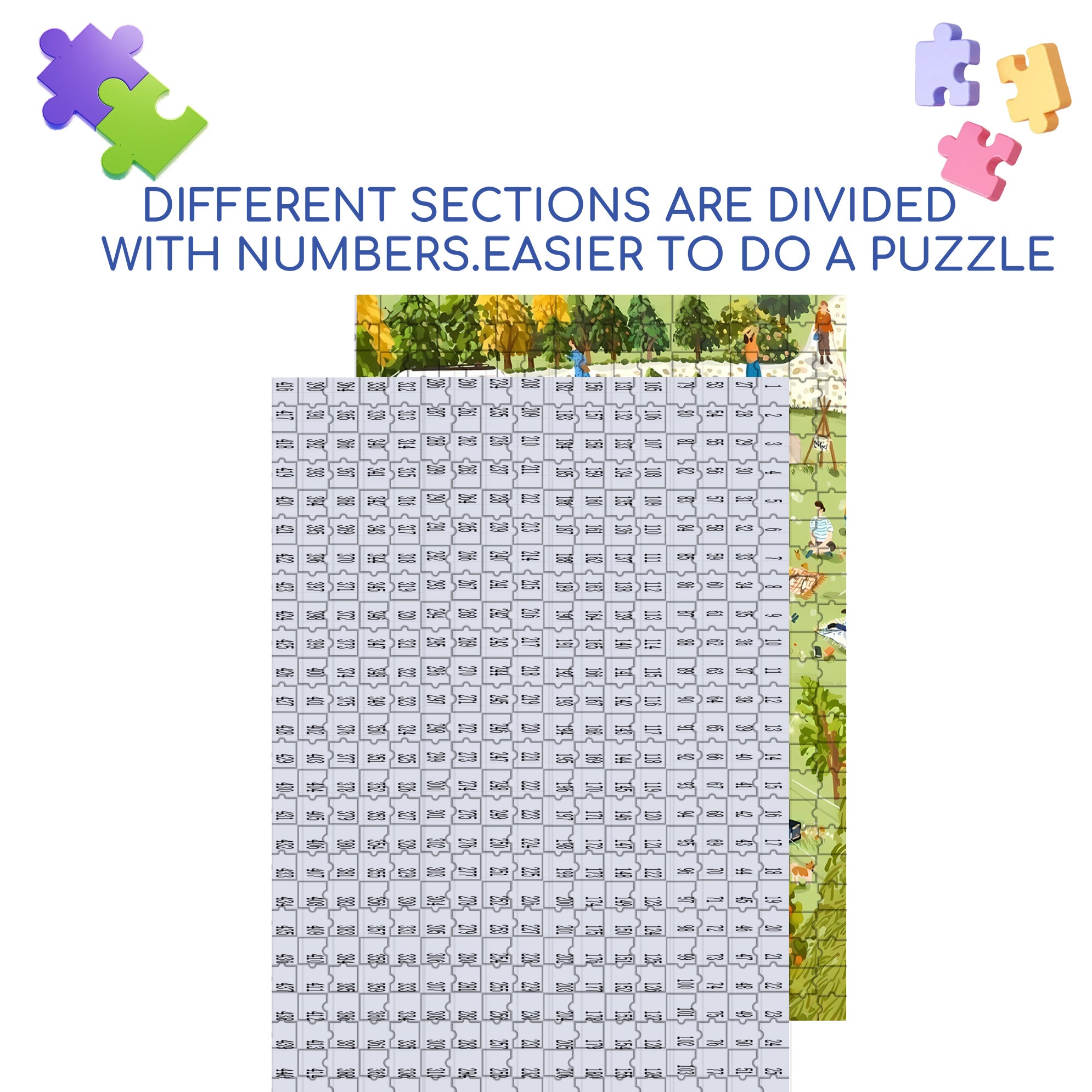 Happy Weekend 500pcs/1000pcs Jigsaw Puzzle, Scratch-Resistant, Interactive Family Game & Brain-Boosting DIY Decor, Perfect for Halloween, Christmas & New Year Gifts, Family Puzzle Game
