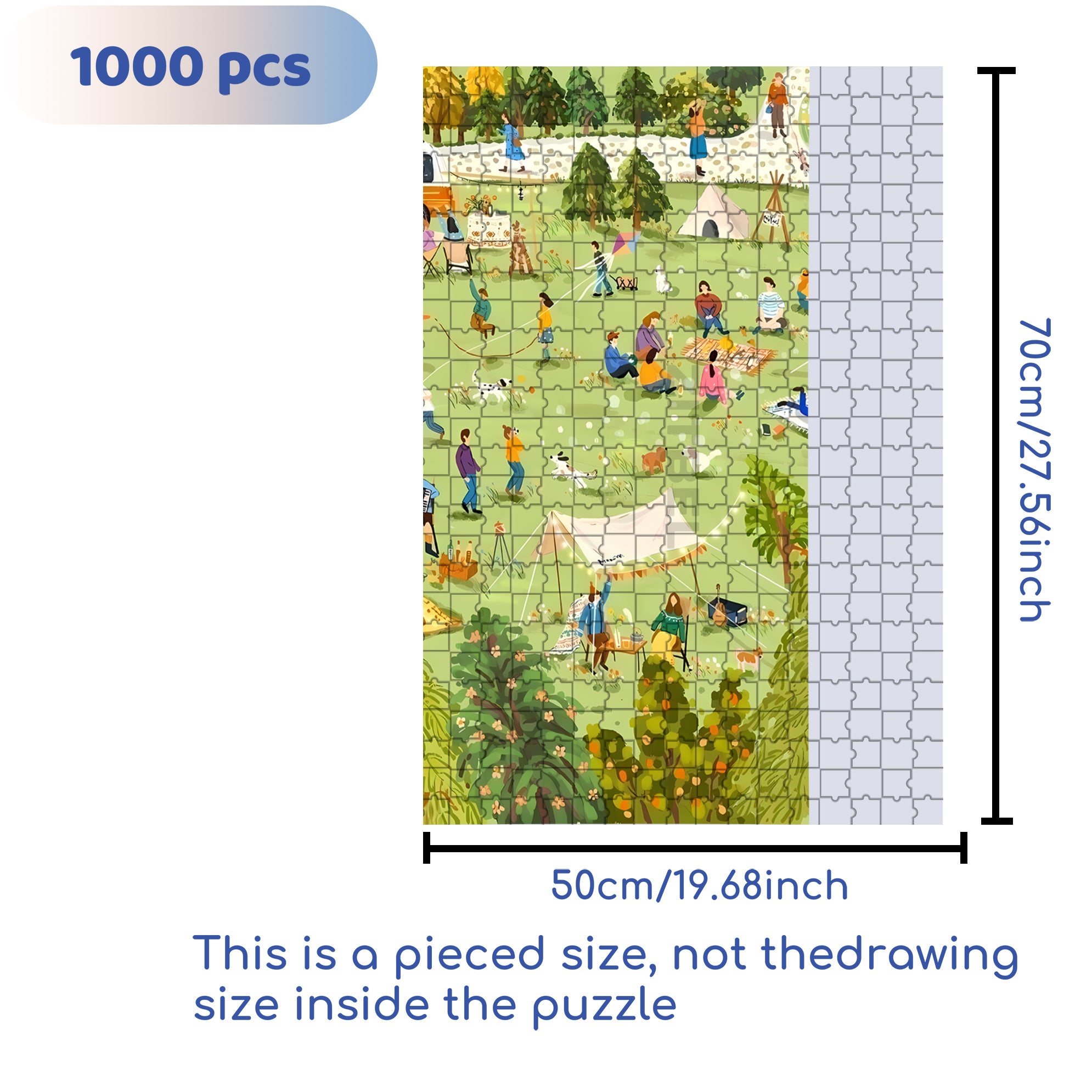 Happy Weekend 500pcs/1000pcs Jigsaw Puzzle, Scratch-Resistant, Interactive Family Game & Brain-Boosting DIY Decor, Perfect for Halloween, Christmas & New Year Gifts, Family Puzzle Game