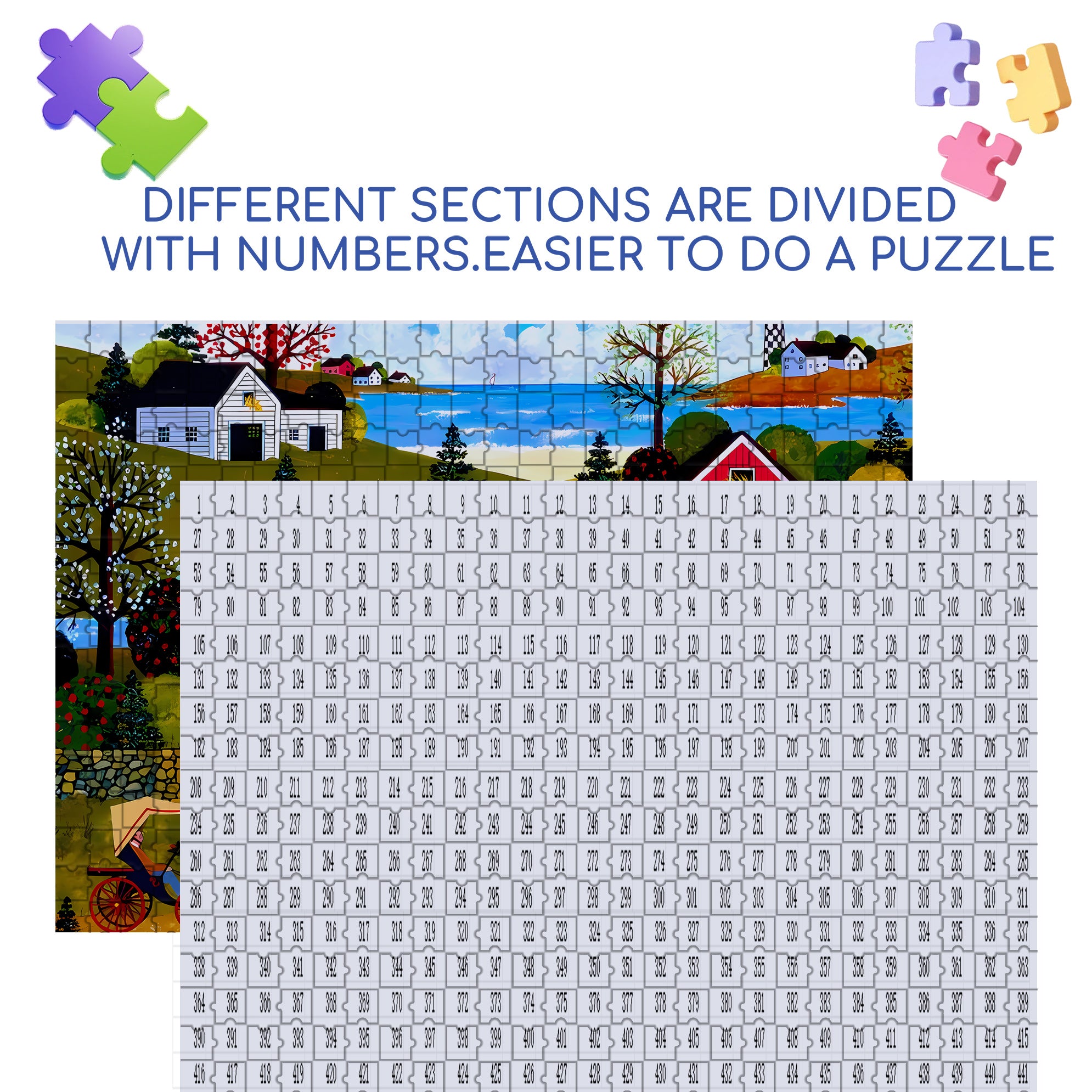 Have A Great Day 500pcs/1000pcs Jigsaw Puzzle, Scratch-Resistant, Interactive Family Game & Brain-Boosting DIY Decor, Perfect for Halloween, Christmas & New Year Gifts, Family Puzzle Game