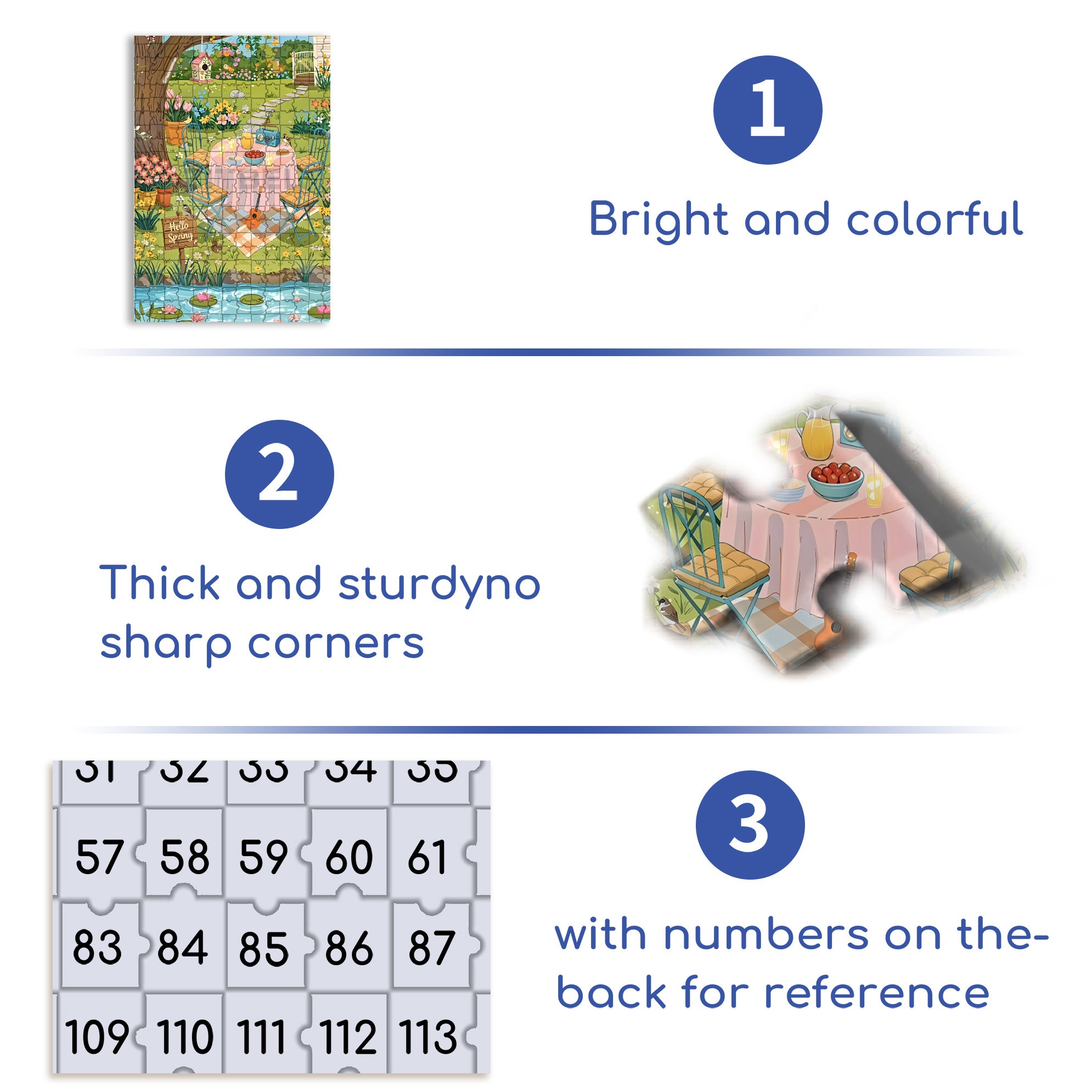 Hello Spring 500pcs/1000pcs Jigsaw Puzzle, Scratch-Resistant, Interactive Family Game & Brain-Boosting DIY Decor, Perfect for Halloween, Christmas & New Year Gifts, Family Puzzle Game